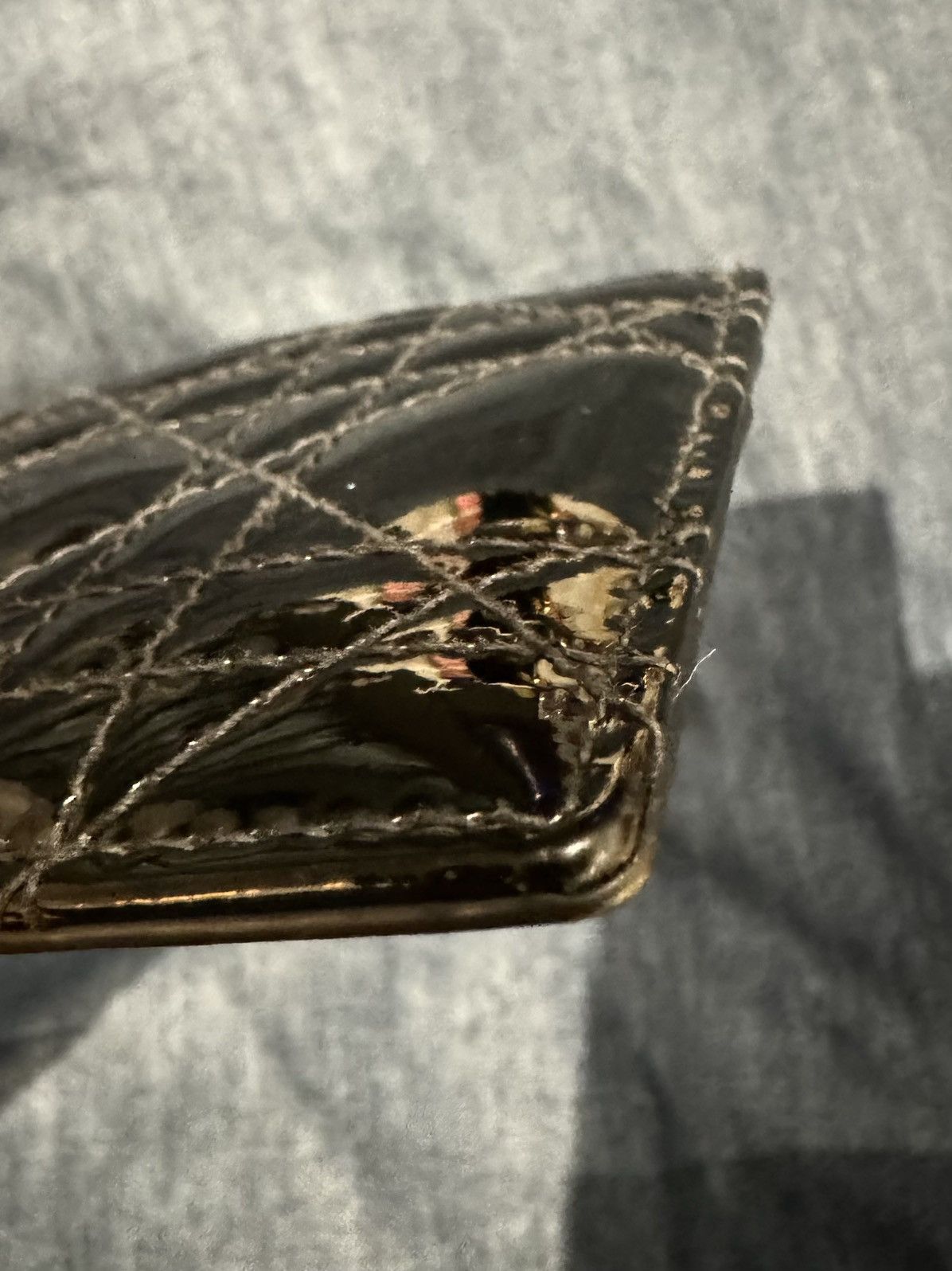Dior Christian Dior Miss Dior Leather Quilted Card Holder Wallet Size ONE SIZE - 6 Thumbnail