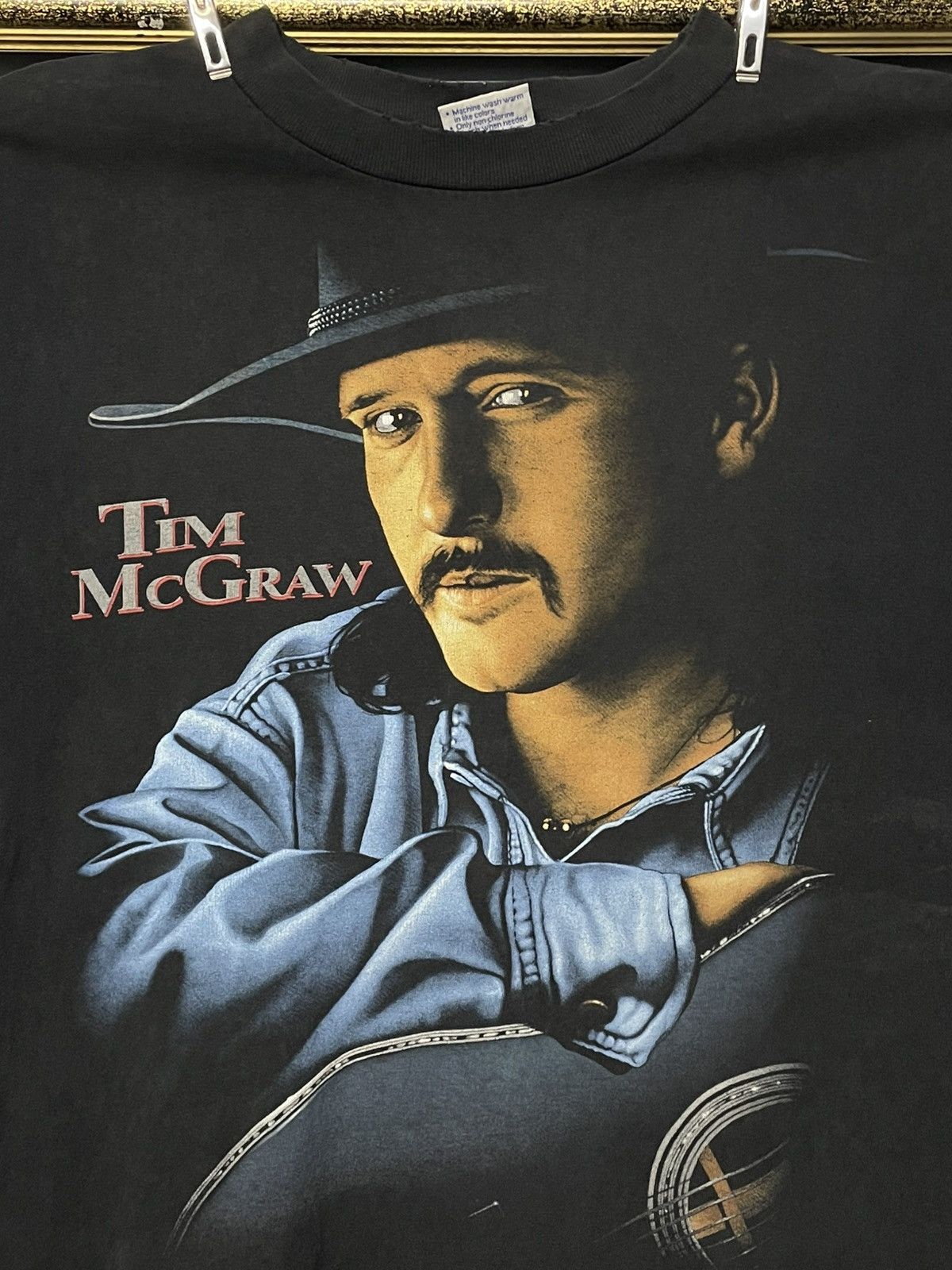Vintage Vintage 90s Single Stitch Tim Mcgraw Dont Take The girl Tee Size US L / EU 52-54 / 3 - 3 Thumbnail