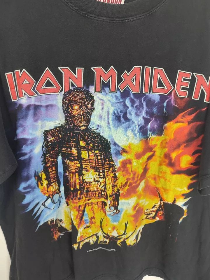 Vintage Iron Maiden t Shirt Bruce Dickinson Official Metal 2000 Size US L / EU 52-54 / 3 - 13 Thumbnail