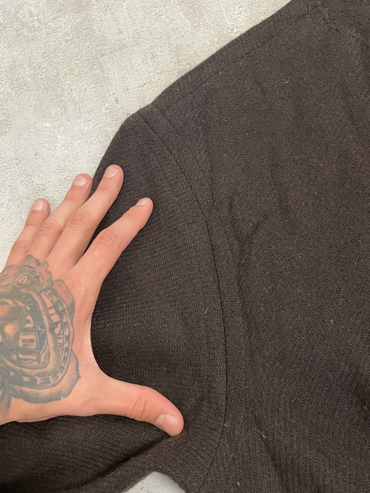 Our Legacy Our Legacy DISTRESSED Wool Brown Sweater Knit Avant-Garde Size US M / EU 48-50 / 2 - 9 Thumbnail