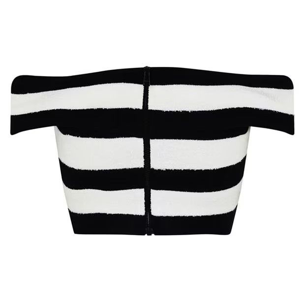 Balmain o1g2r1mq0924 Top in Black & White Size XS / US 0-2 / IT 36-38 - 2 Thumbnail