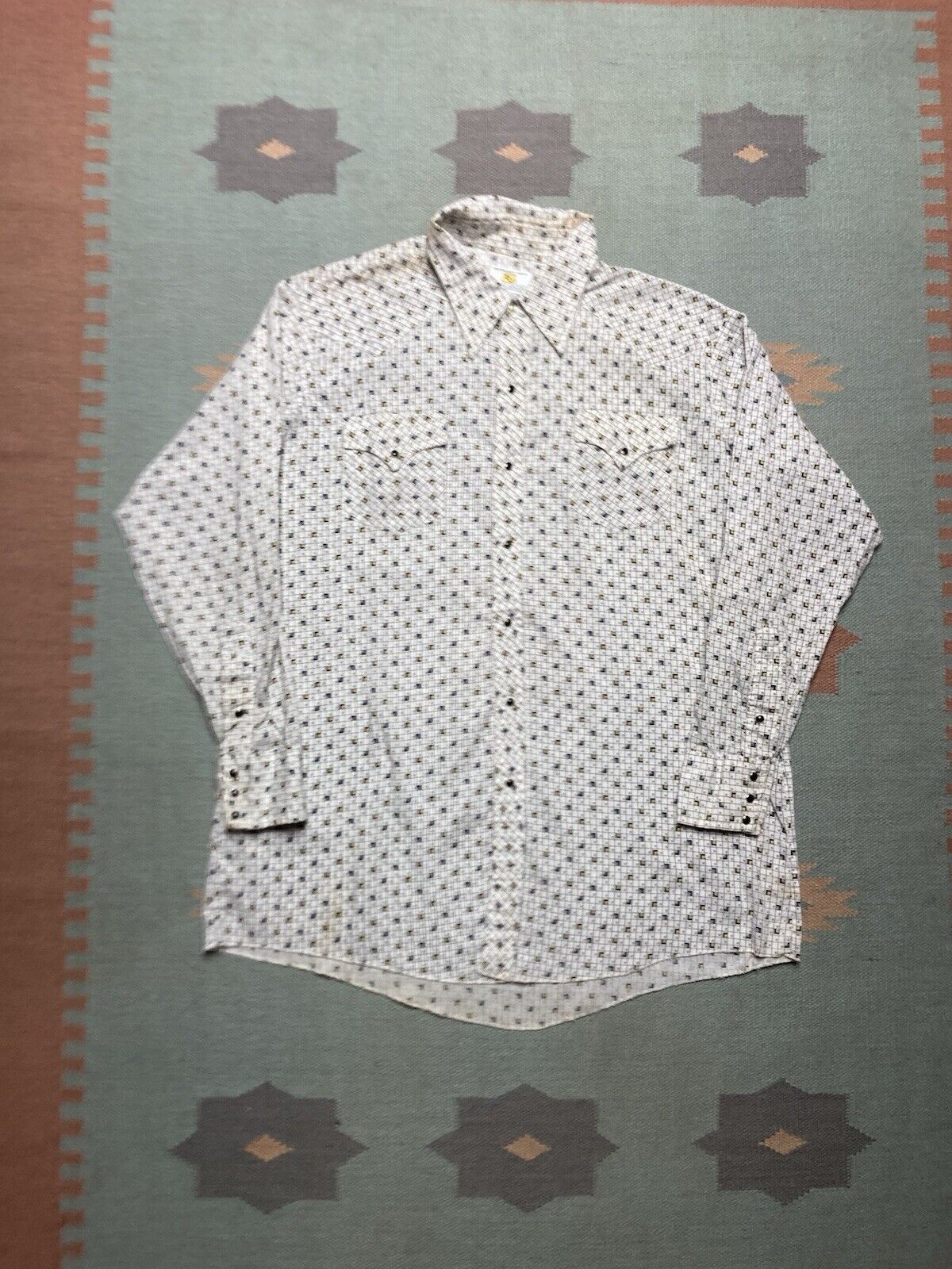 Vintage 70s Pearl snap shirt Dickson Jenkins western long tails XL Size US XL / EU 56 / 4 - 1 Thumbnail