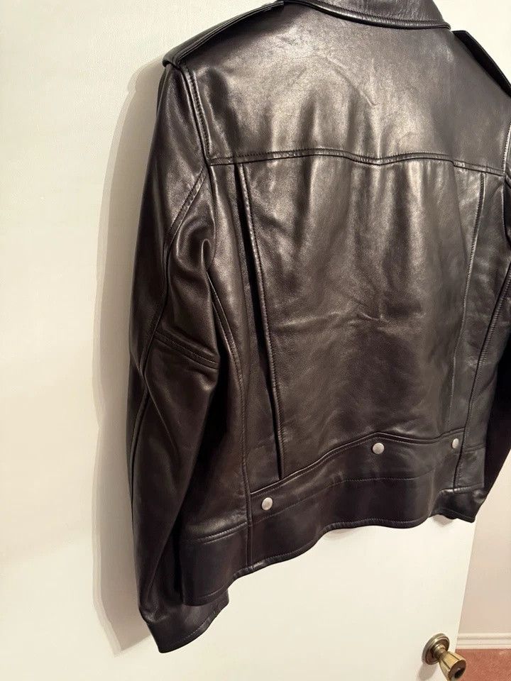 Saint Laurent Paris Saint Laurent Men's Leather Moto Jacket Size US XL / EU 56 / 4 - 7 Thumbnail
