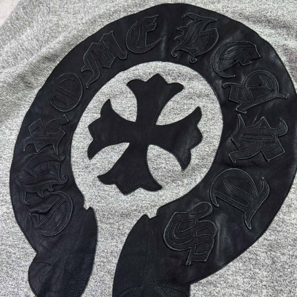 Chrome Hearts Chrome Hearts Horse Shoe Leather Zip Up Hoodie Size US S / EU 44-46 / 1 - 4 Thumbnail
