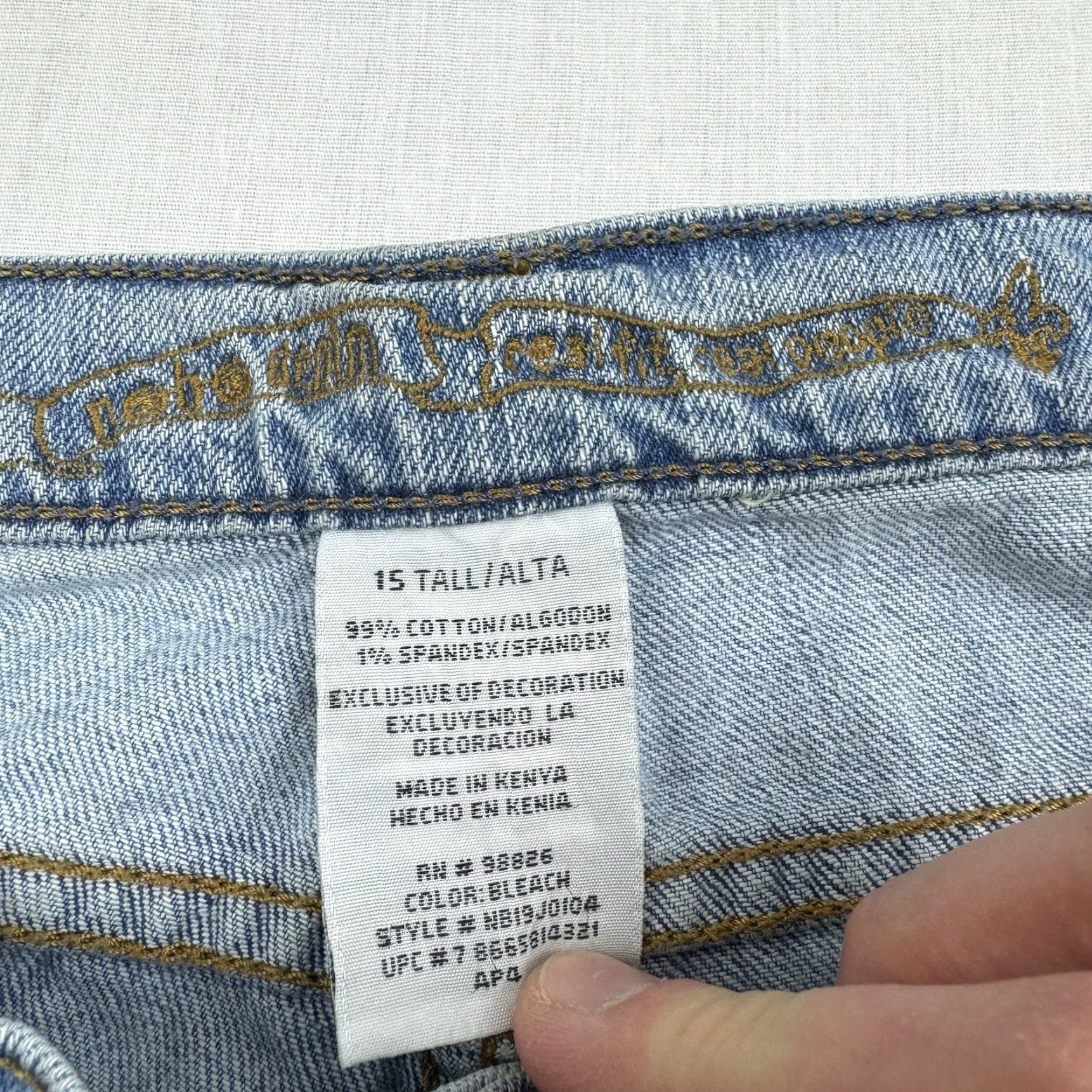 Vintage VINTAGE No Boundaries Jeans Women Tall 15 Blue 90s Grunge Y2K 2000s Punk Straight Jeans Womens Size 36" / US 14 / IT 50 - 6 Thumbnail