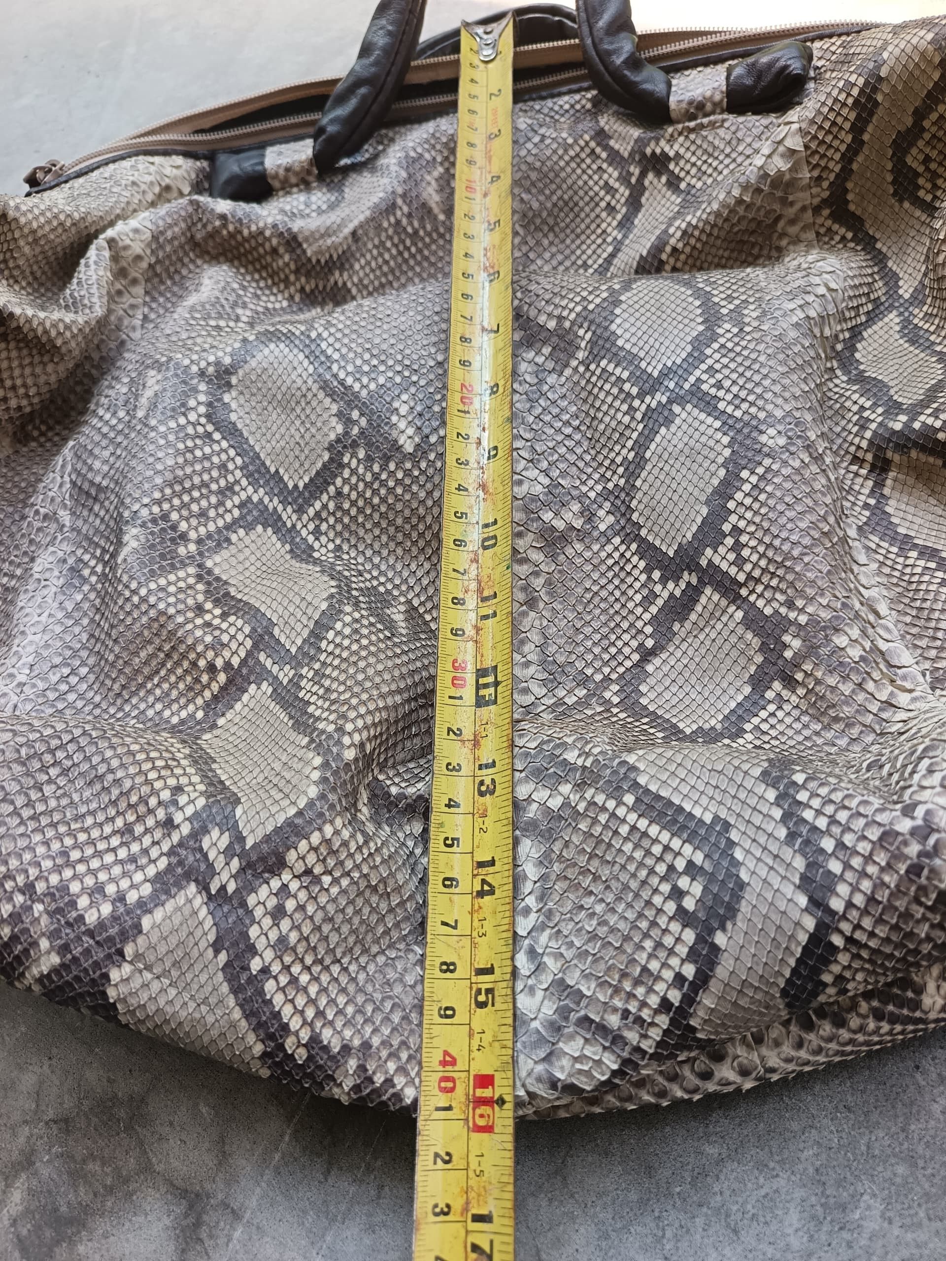 Japanese Brand Snake skin python vtg unknown Japan duffle bag Size ONE SIZE - 10 Thumbnail