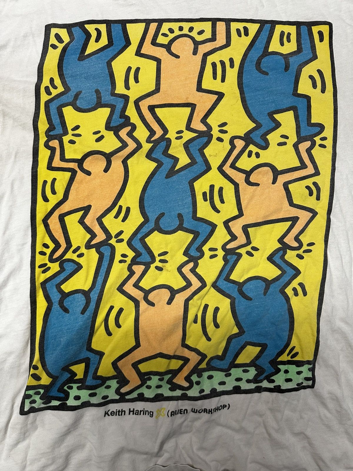 Alien Workshop Vintage 90s Keith Haring x Alien Workshop Skate Tshirt Size US L / EU 52-54 / 3 - 2 Thumbnail