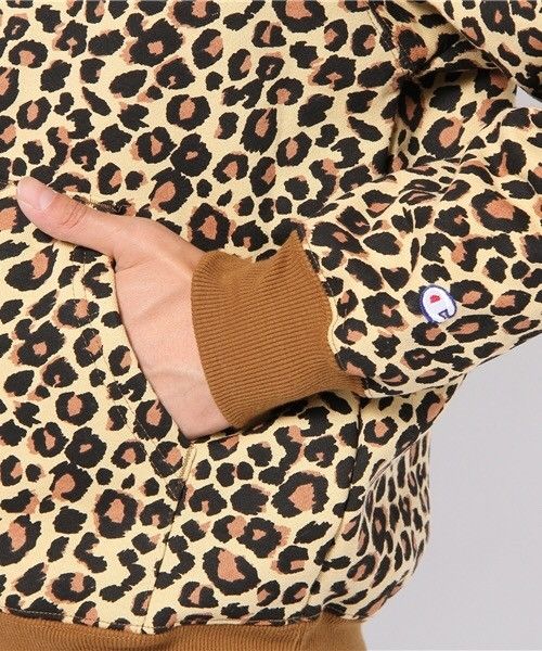 Champion Champion Leopard Printed Sweatshirt With Hoodie Size US L / EU 52-54 / 3 - 4 Thumbnail
