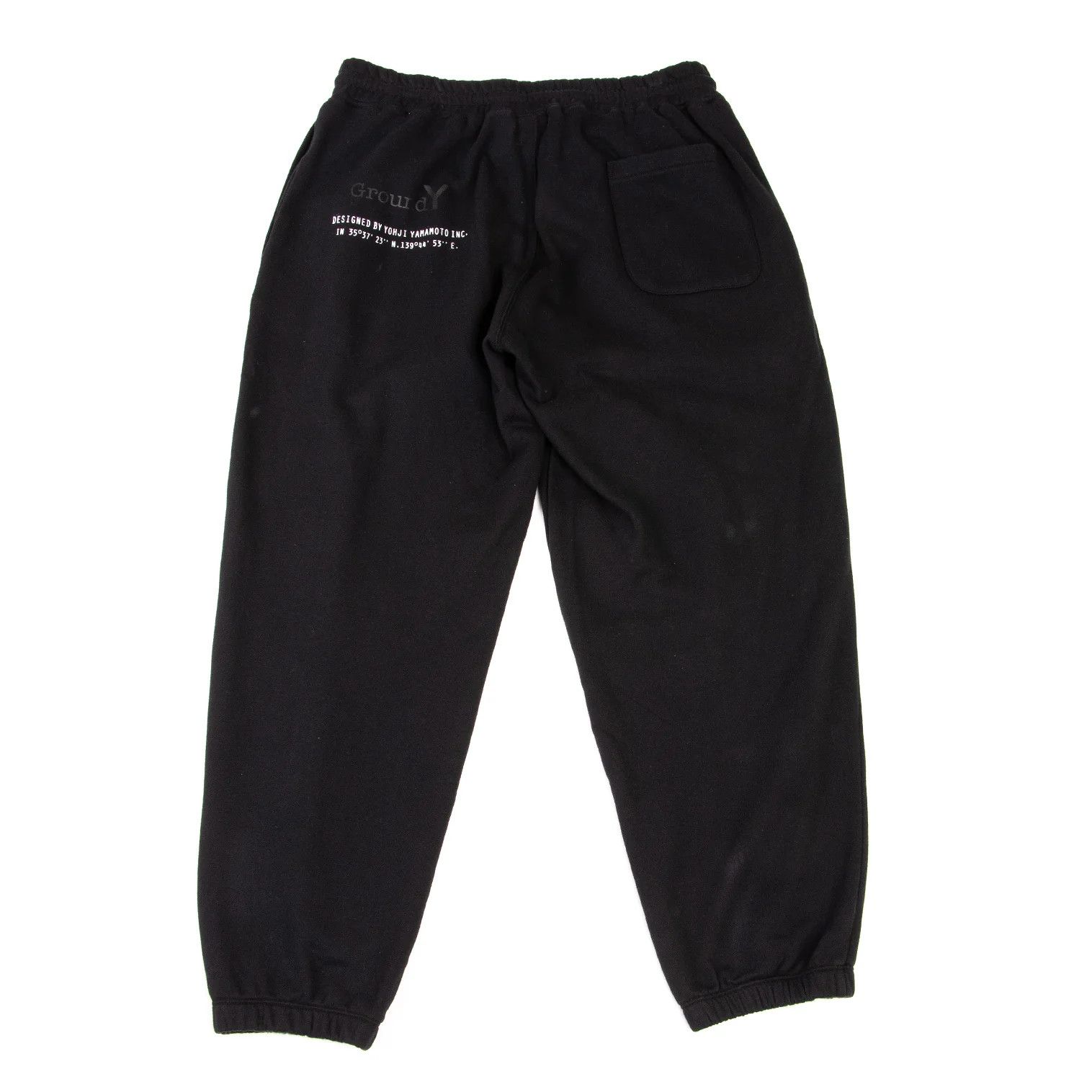 Yohji Yamamoto Logo Embroidered Sweatpants in Black XL Size US 38 / EU 54 - 12 Thumbnail