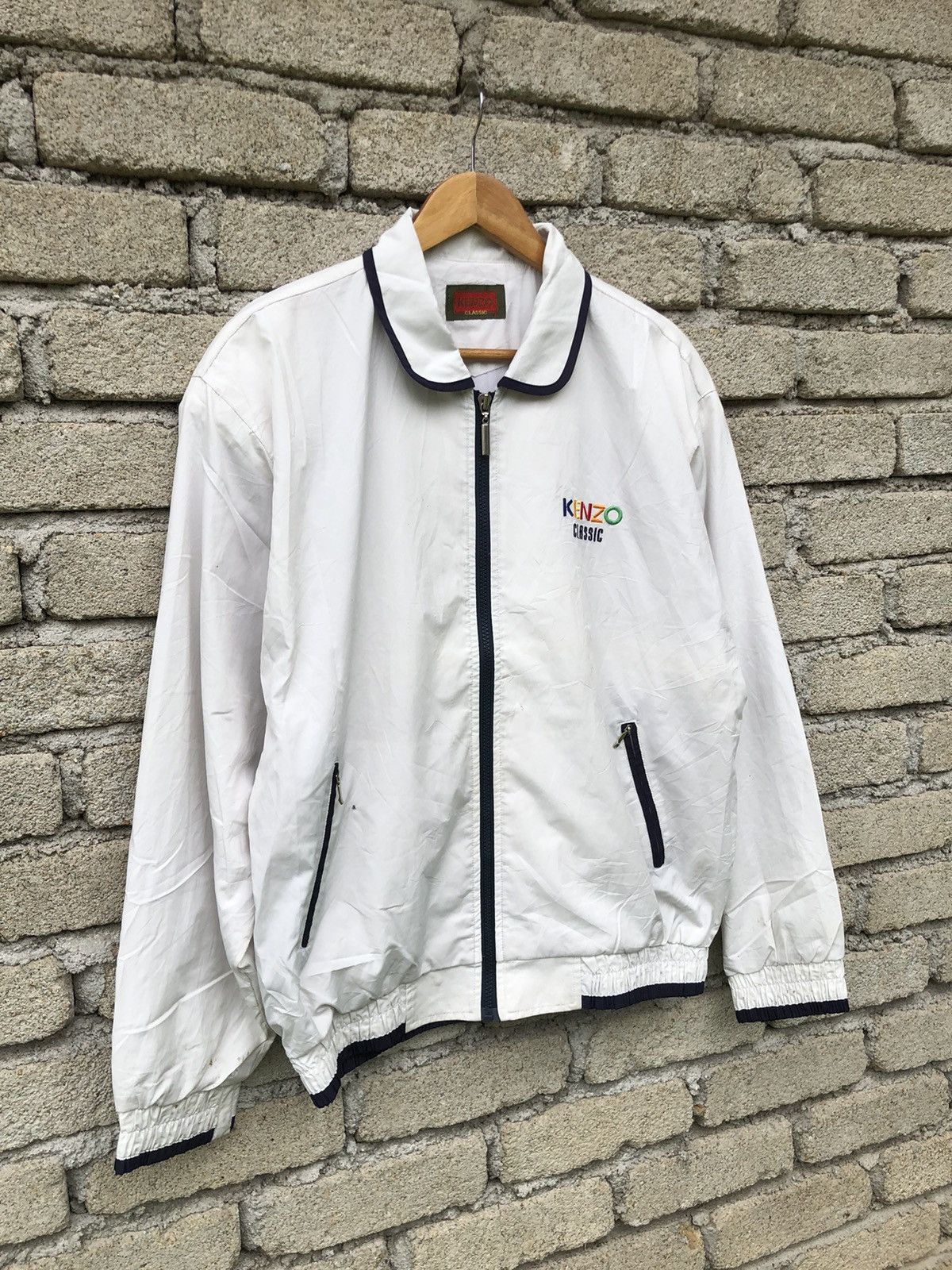 Kenzo Vintage KENZO Classic Spellout Backhit Fullzipper Jacket Size US XL / EU 56 / 4 - 8 Thumbnail