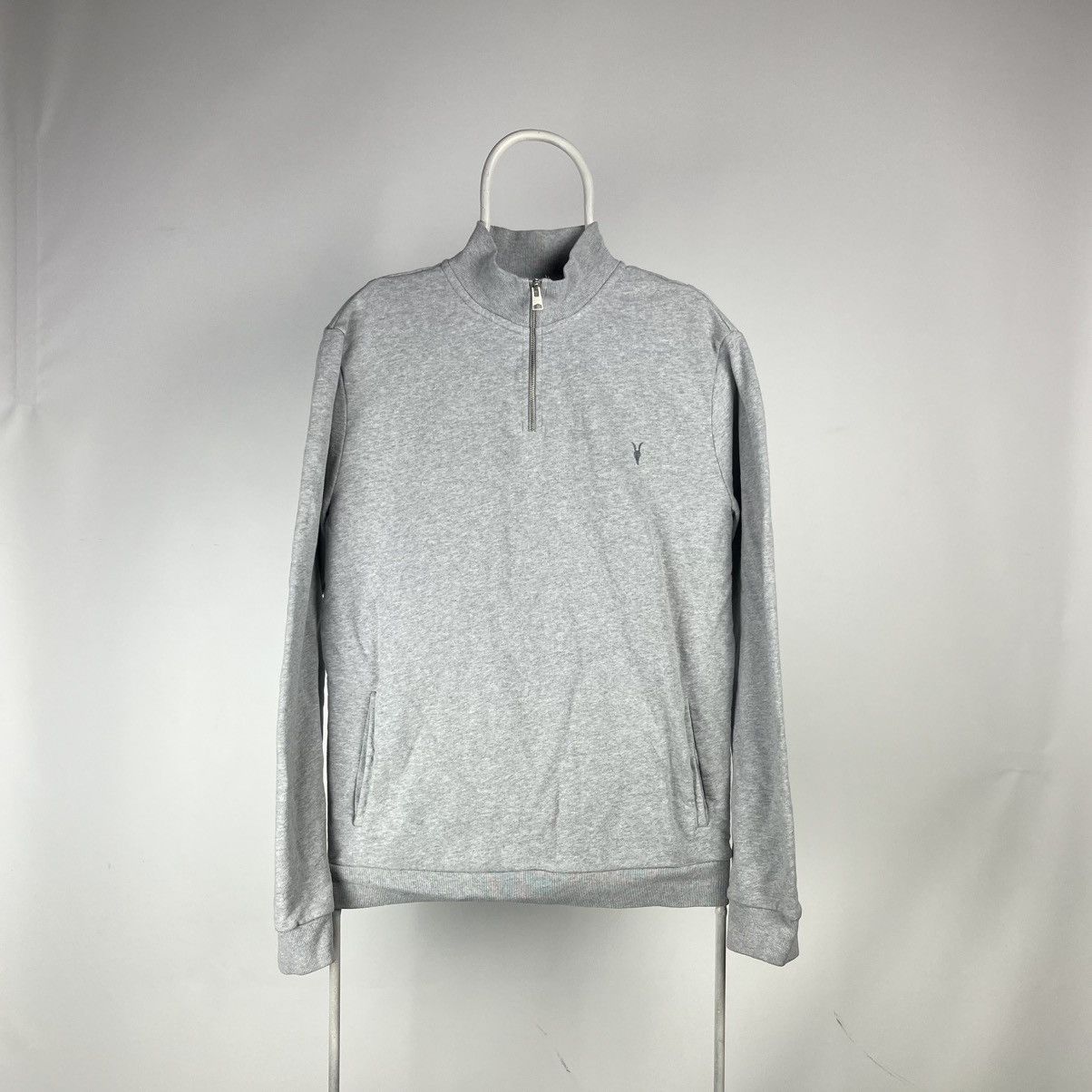 Allsaints Allsaints half zipper sweatshirt pockets size Large Size US L / EU 52-54 / 3 - 1 Thumbnail