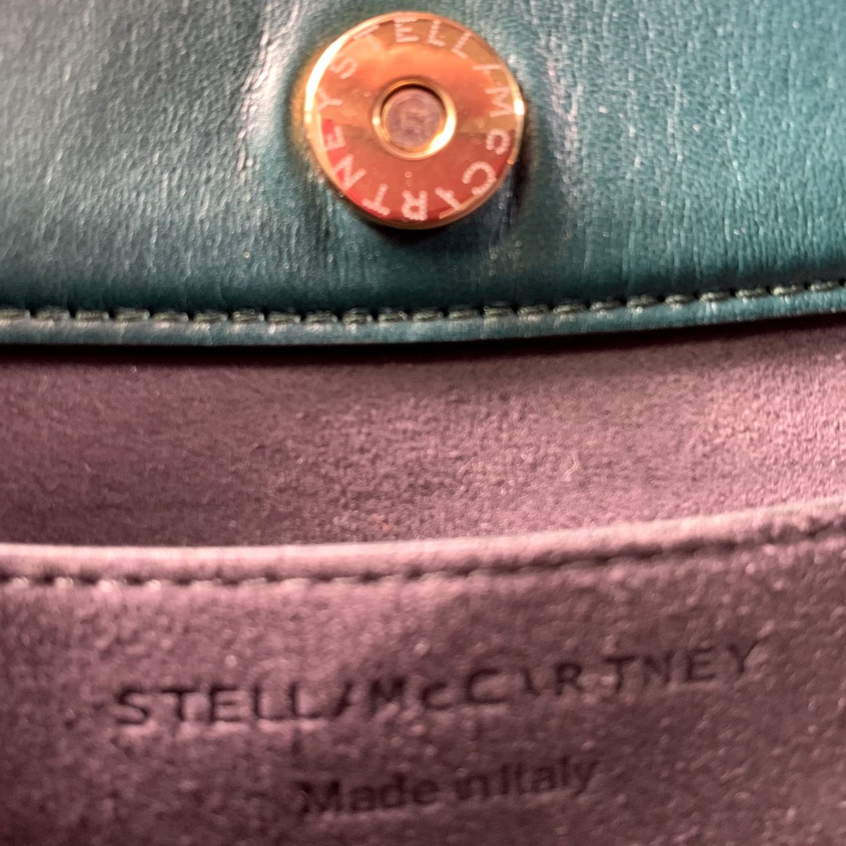 Stella McCartney STELLA McCARTNEY Green Faux Leather Chain Strap Handbag Women Adult Green Category Handbag & Leather Goods Style Chain Strap Size ONE SIZE - 3 Thumbnail