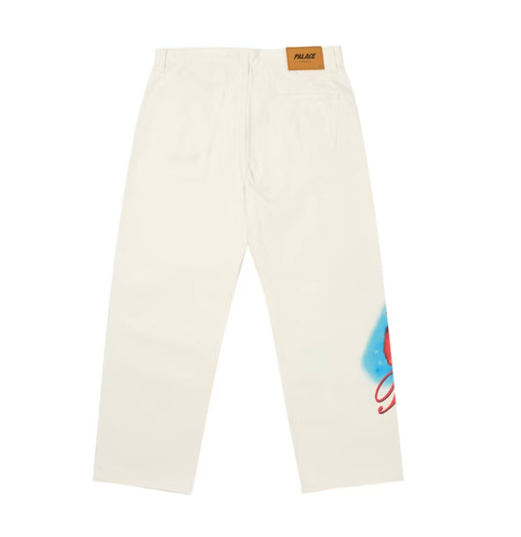 Palace Palace Phumper P90 Baggy Jean White Size 34 Bunny Size US 34 / EU 50 - 2 Thumbnail