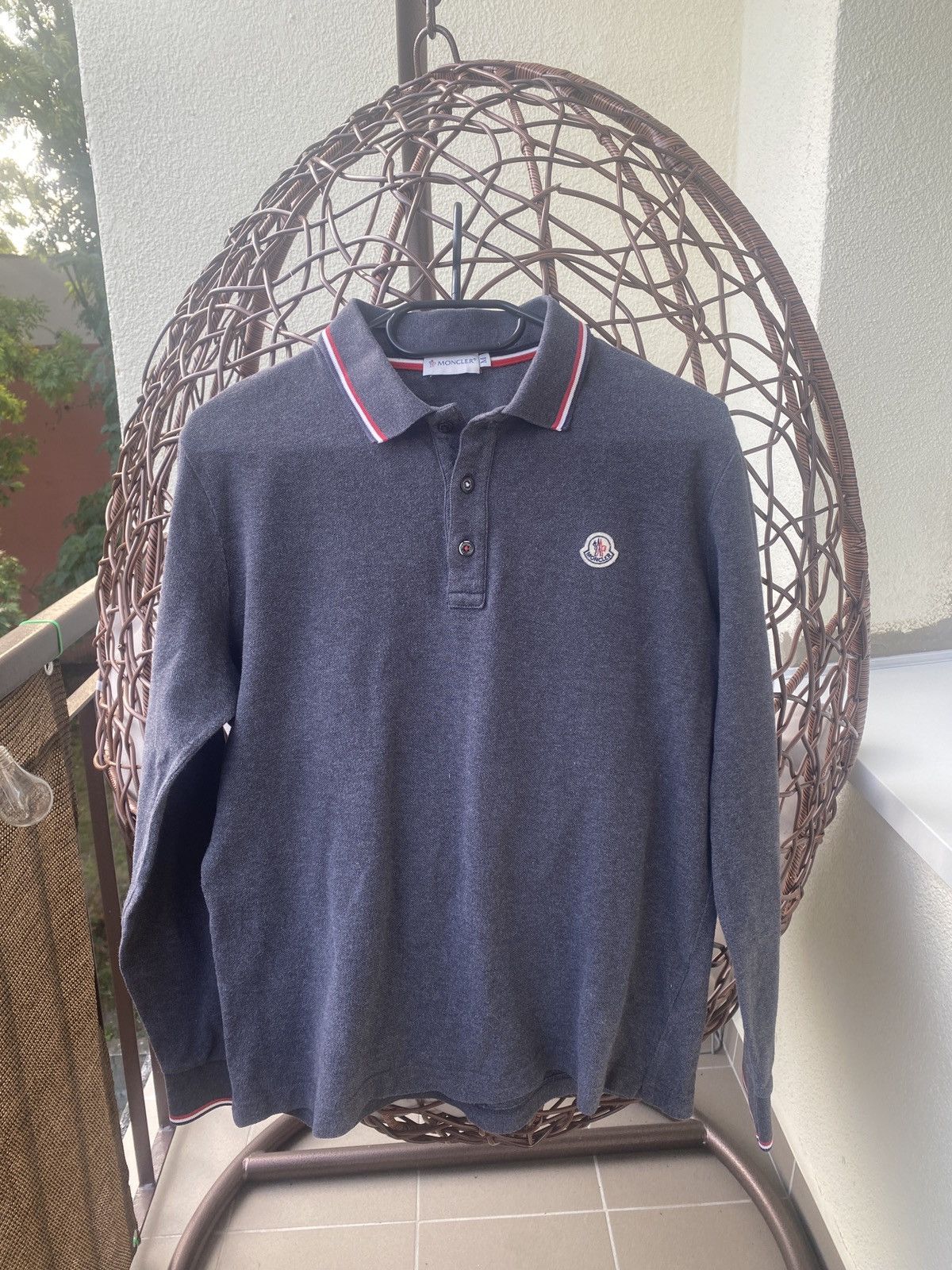 Moncler Moncler lonsleeve polo luxury shirt Size US M / EU 48-50 / 2 - 1 Thumbnail