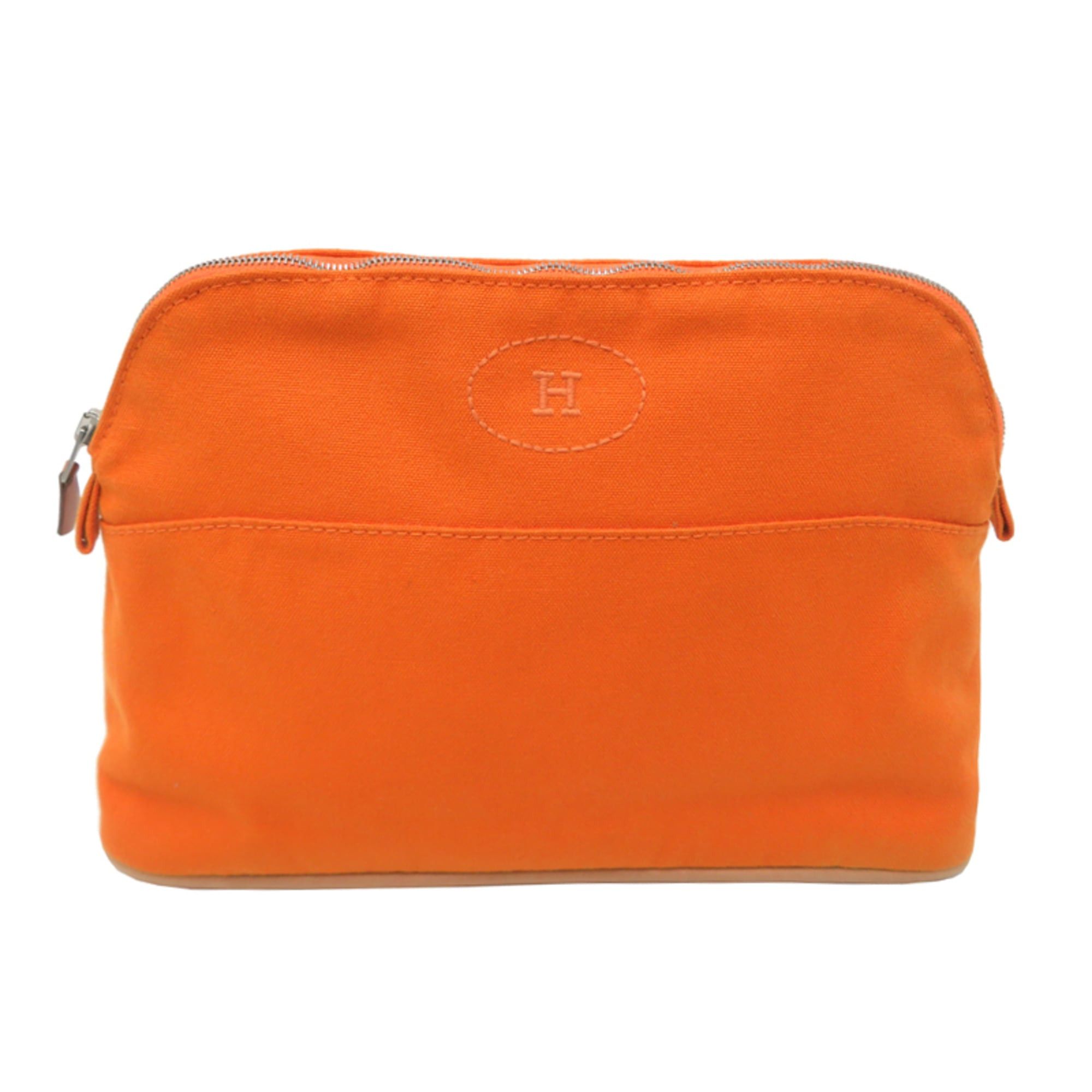 Hermes Hermes Bolide Pouch MM Women's Cotton Orange Size ONE SIZE - 1 Thumbnail