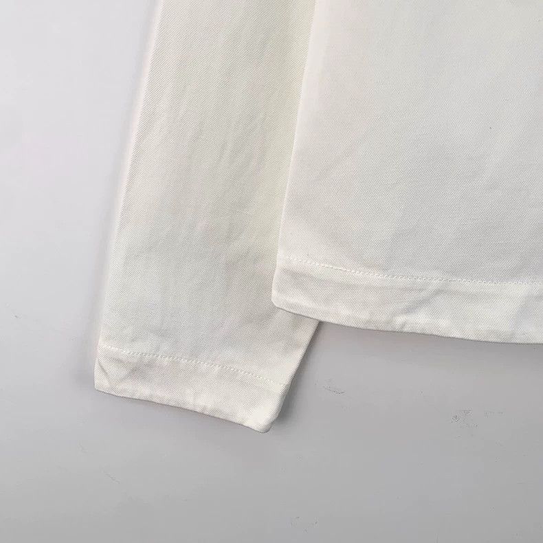 Loro Piana LORO PIANA White pocket logo letter embroidery cotton long Size XS / US 0-2 / IT 36-38 - 4 Thumbnail