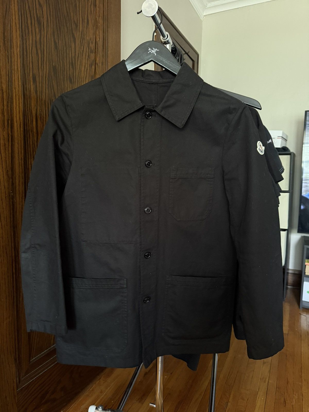 Moncler Black Moncler Overshirt Jacket Size US S / EU 44-46 / 1 - 1 Thumbnail
