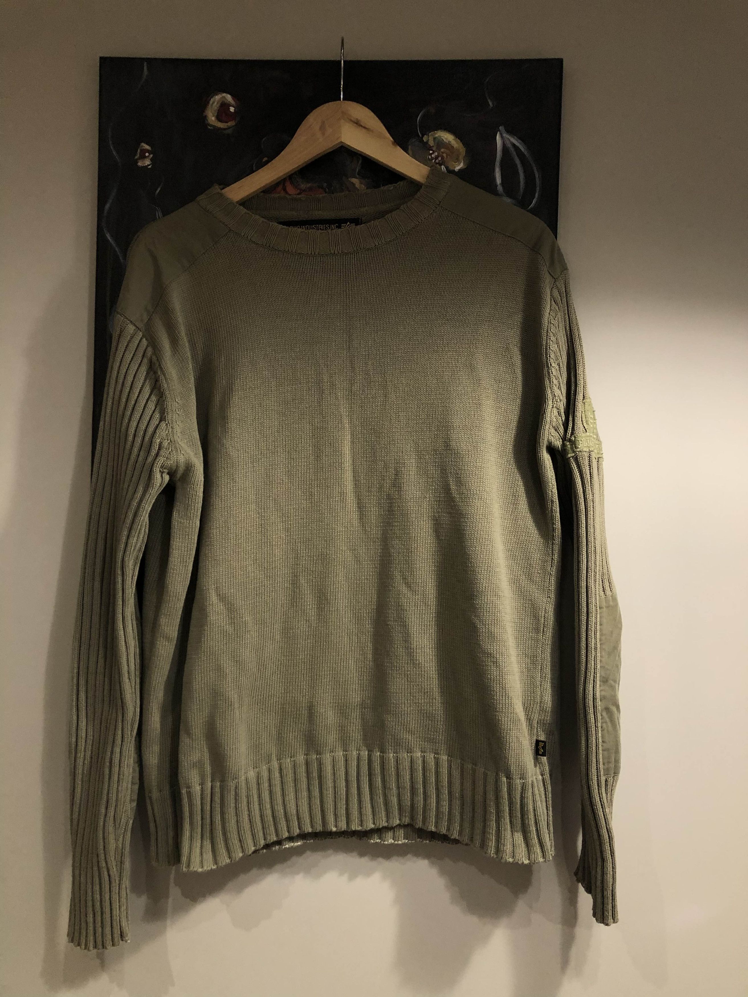 Alpha Industries Alpha Industries Knit y2k 90s Archive Hype Rare American Size US L / EU 52-54 / 3 - 1 Thumbnail