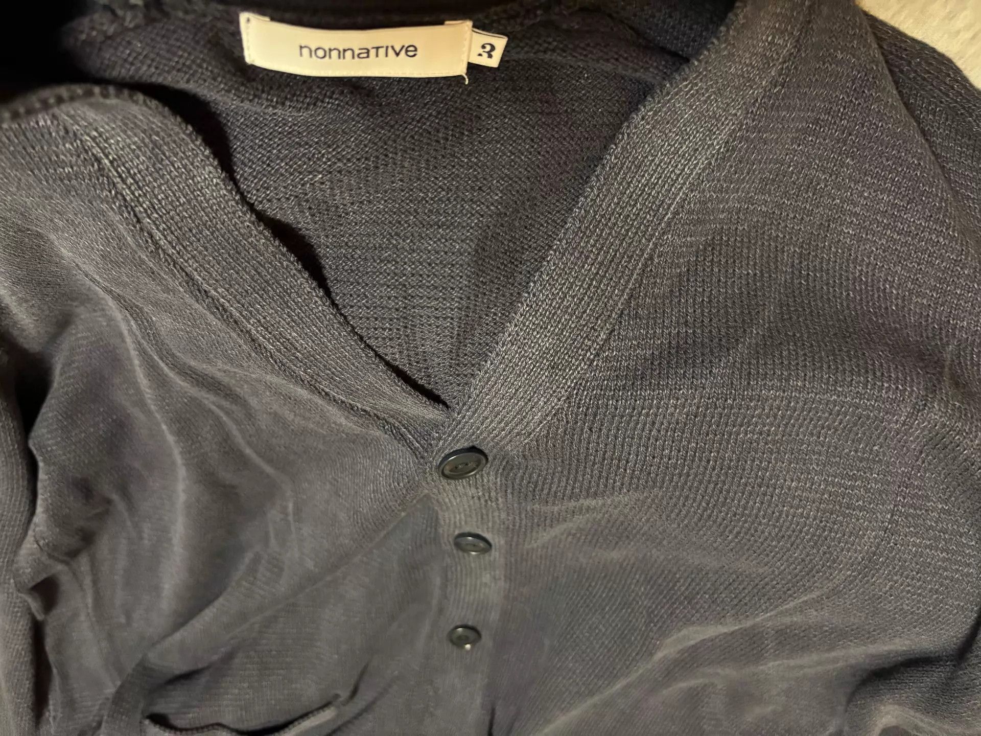 Nonnative nonnative DWELLER COTTON YARN CARDIGAN 25SS iron grey 3 Size US L / EU 52-54 / 3 - 3 Thumbnail