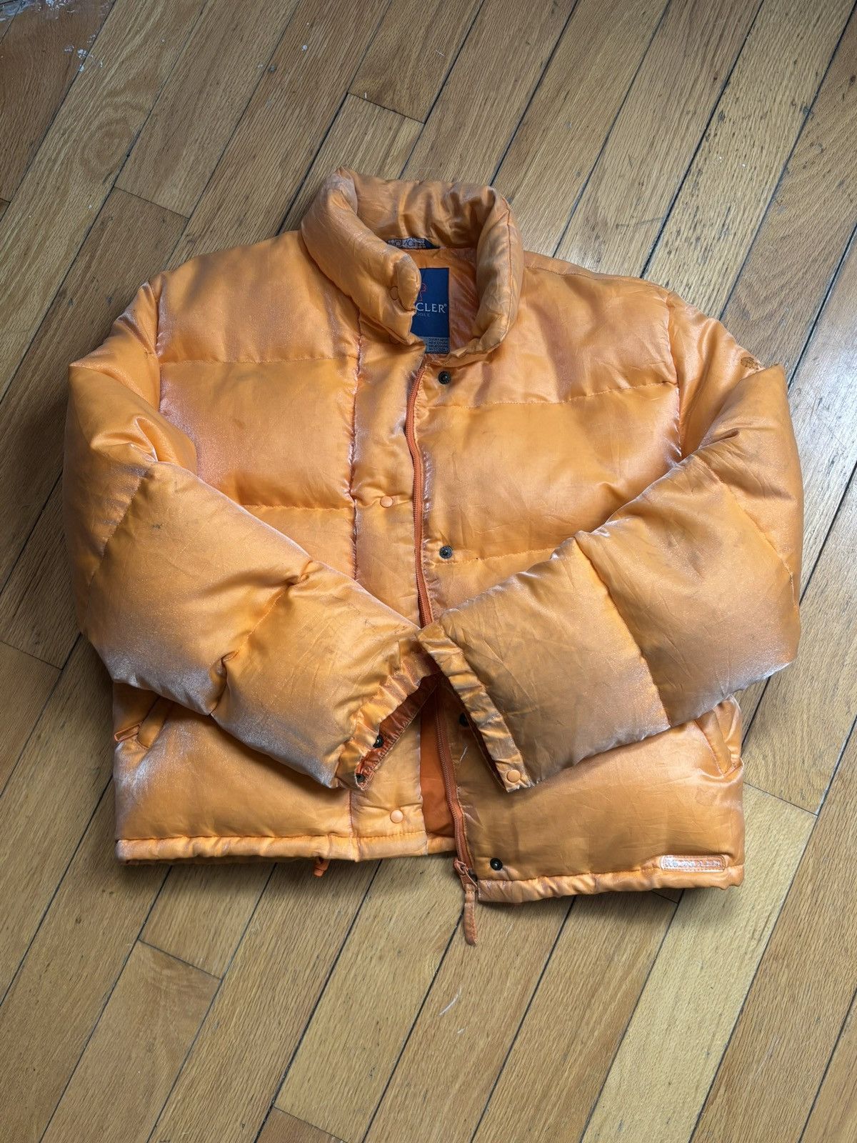 Moncler Moncler Orange Puffer Jacket Size US S / EU 44-46 / 1 - 6 Thumbnail