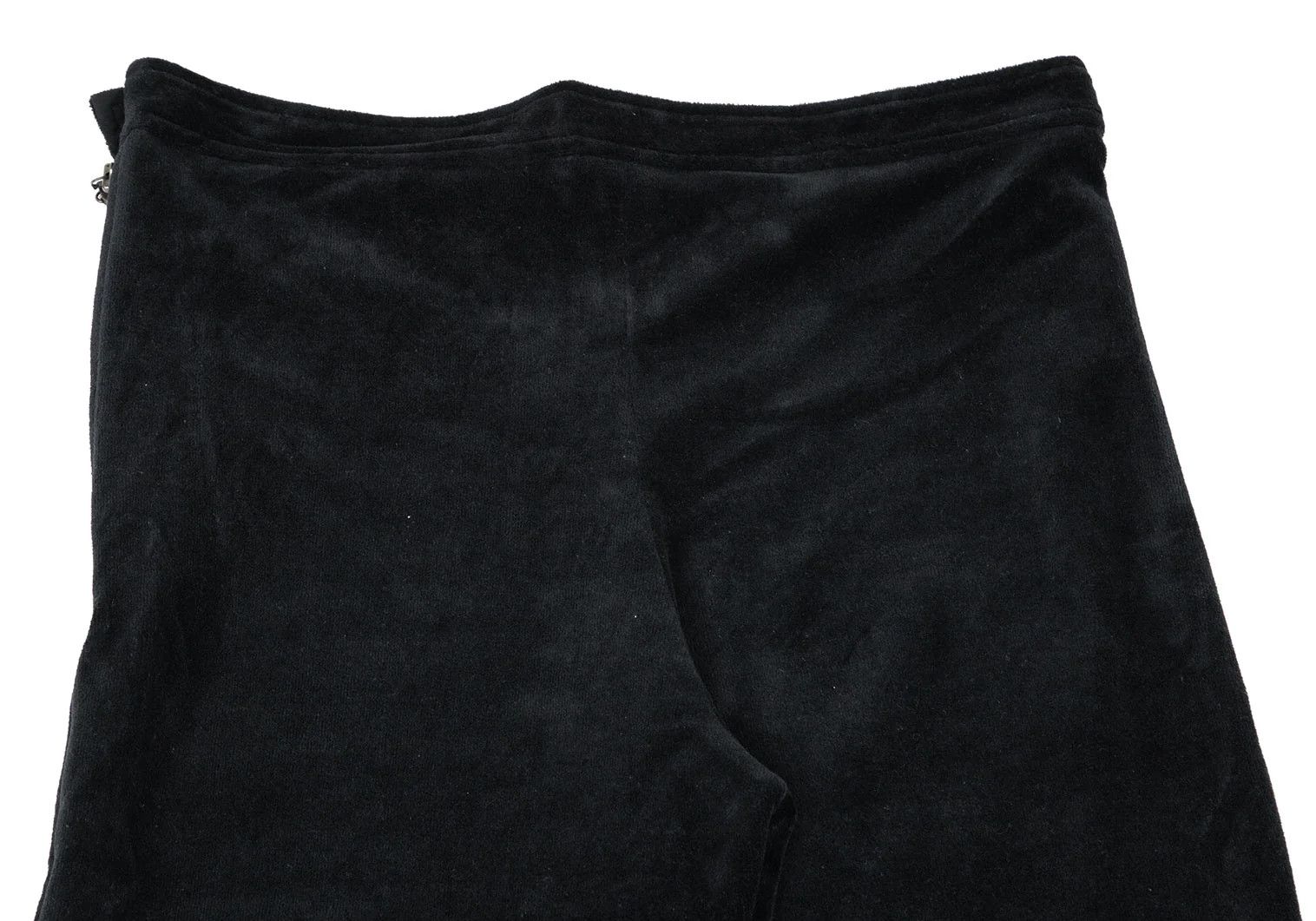 Jean Paul Gaultier Velvet Pile Side-Opening Pants in Black, Size 48 Size US 32 / EU 48 - 8 Thumbnail