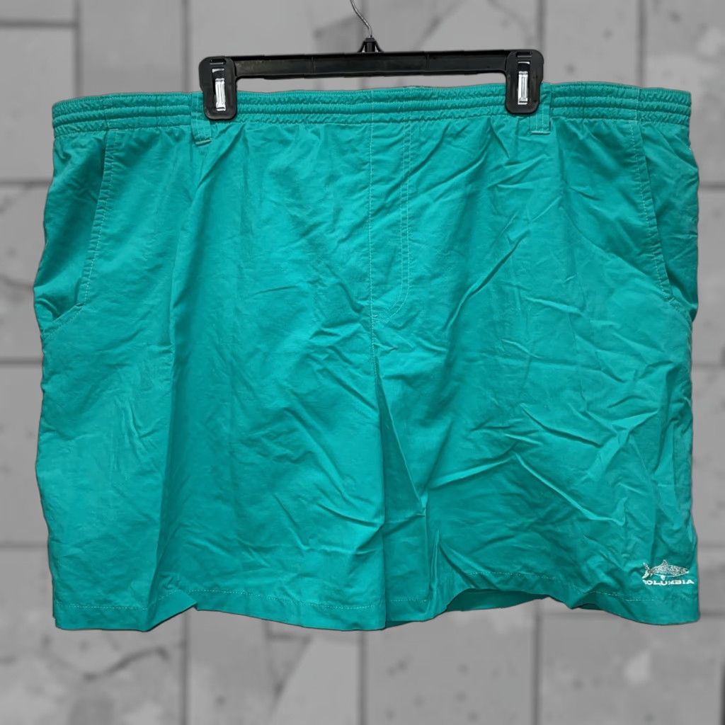 Vintage Columbia PFG 100% Polyester Drawstring Blue Swim Trunks Mens 2XL Trunks Size ONE SIZE - 1 Thumbnail