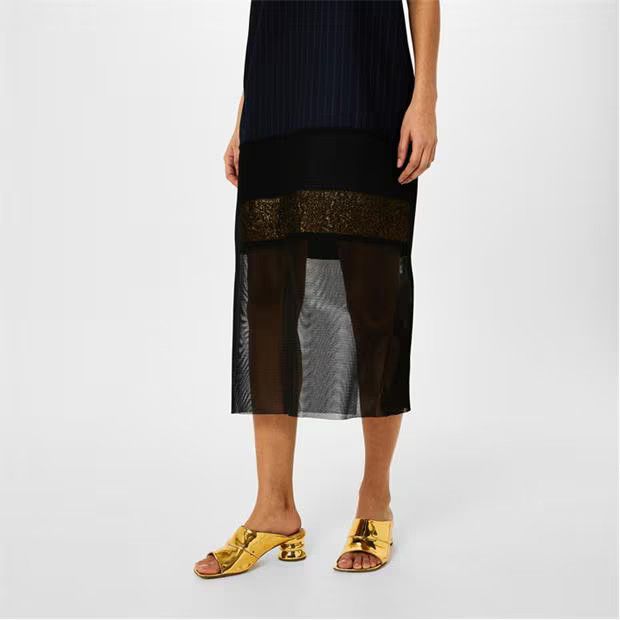 Dries Van Noten o1g2r1mq1024 Mules in Gold Size US 7 / IT 37 - 5 Thumbnail