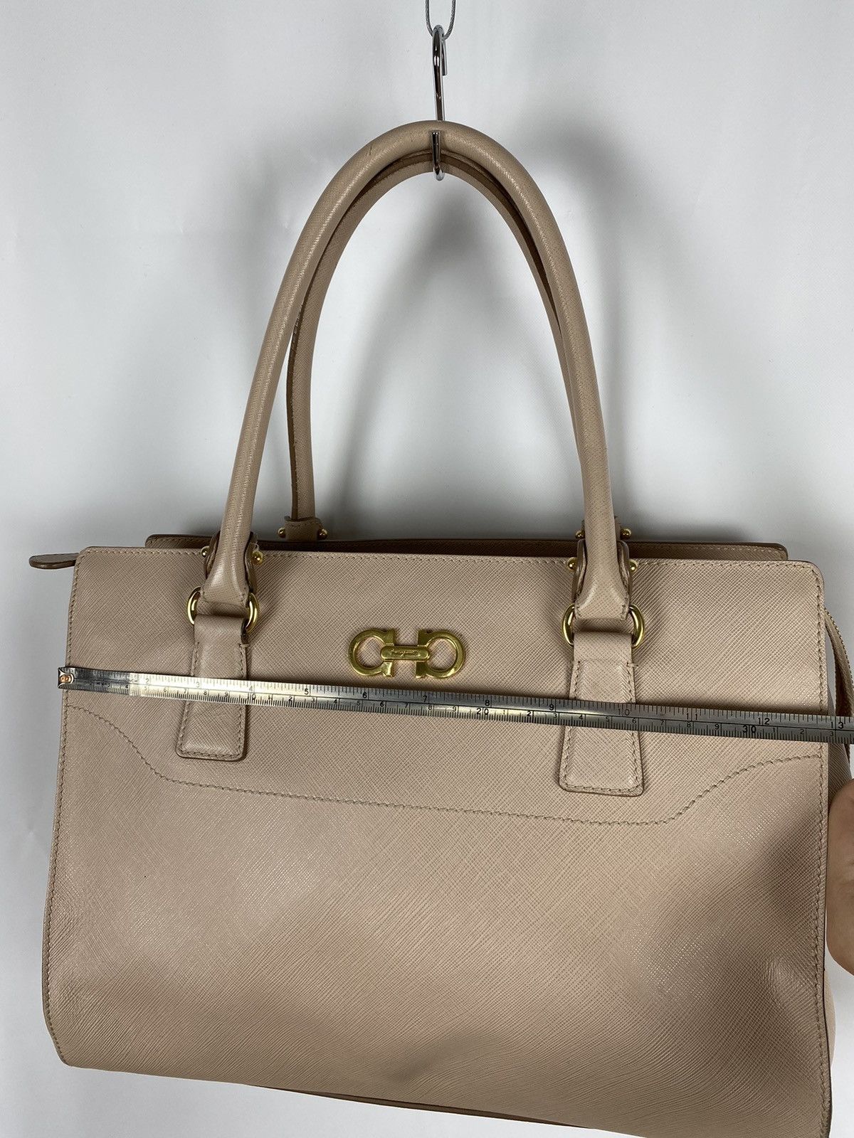 Salvatore Ferragamo Salvatore Ferragamo Becky Tote Bag Saffiano Leather Size ONE SIZE - 11 Thumbnail