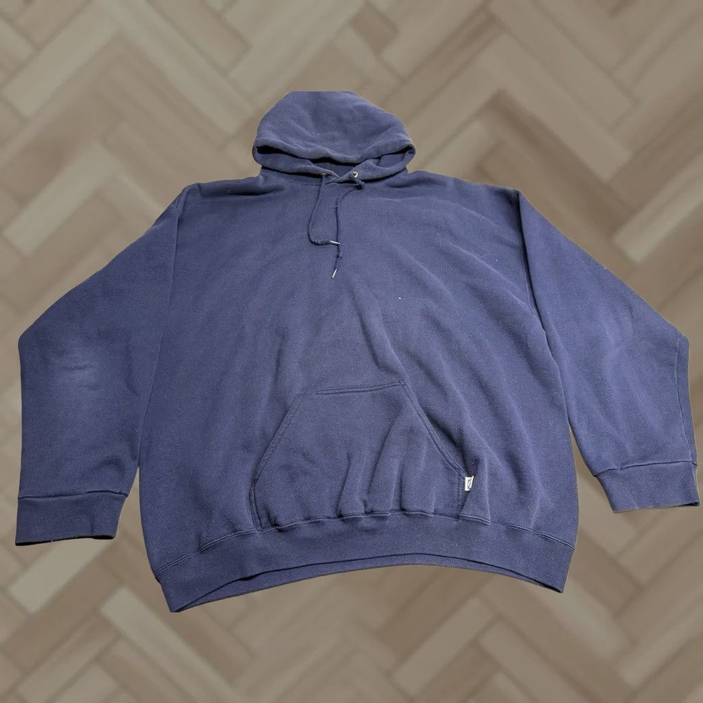 Vintage Vintage Discus Athletic Hoodie Mens 2XL Navy Blue 90s Made In USA Discus Athletic by Tultex Hoodie Mens 2XL Navy Blue 90s USA Classic Size US XXL / EU 58 / 5 - 1 Thumbnail