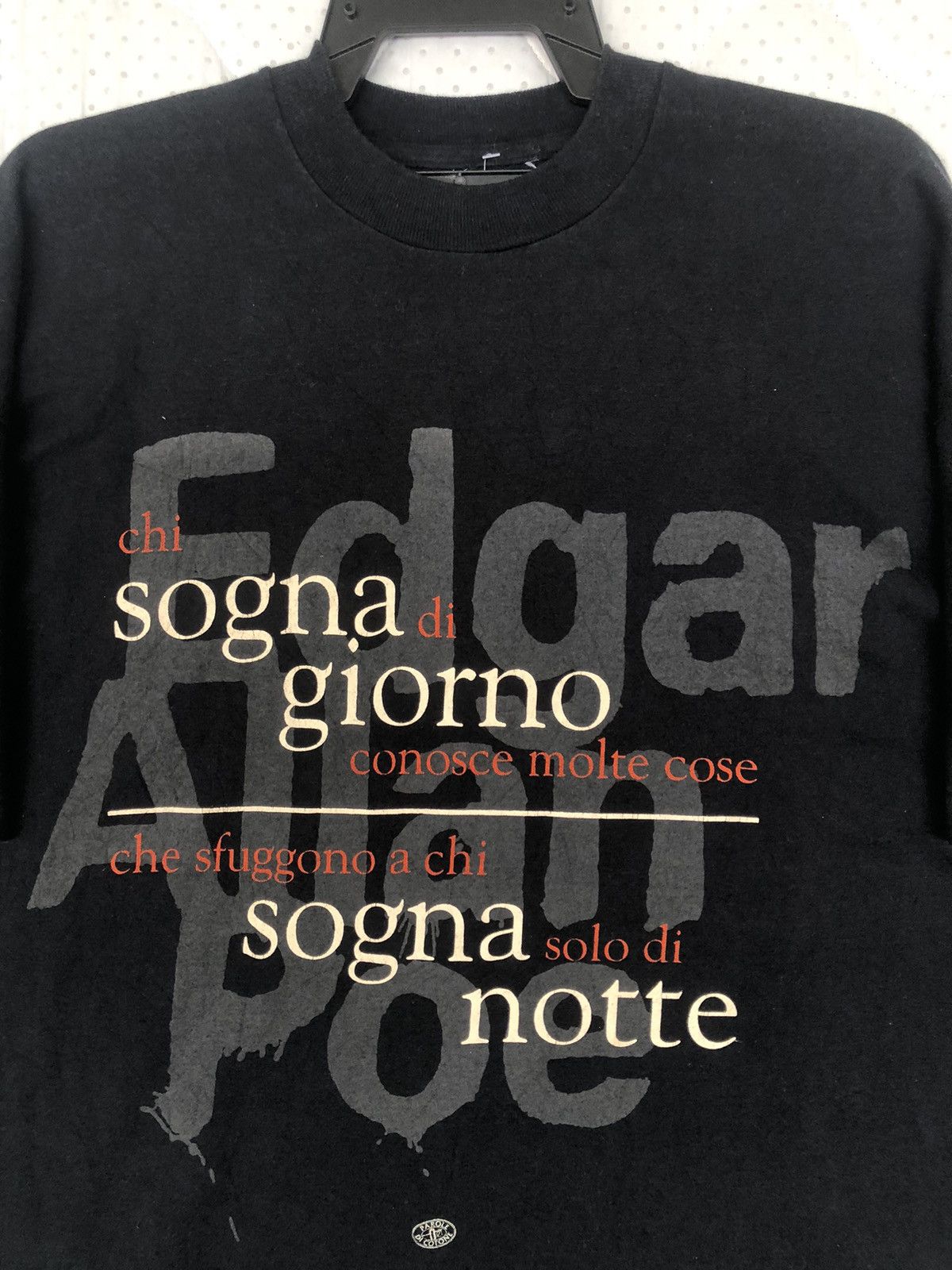 Arts & Science Vintage 90s Edgar Allan Poe American POETRY Size US XL / EU 56 / 4 - 2 Thumbnail