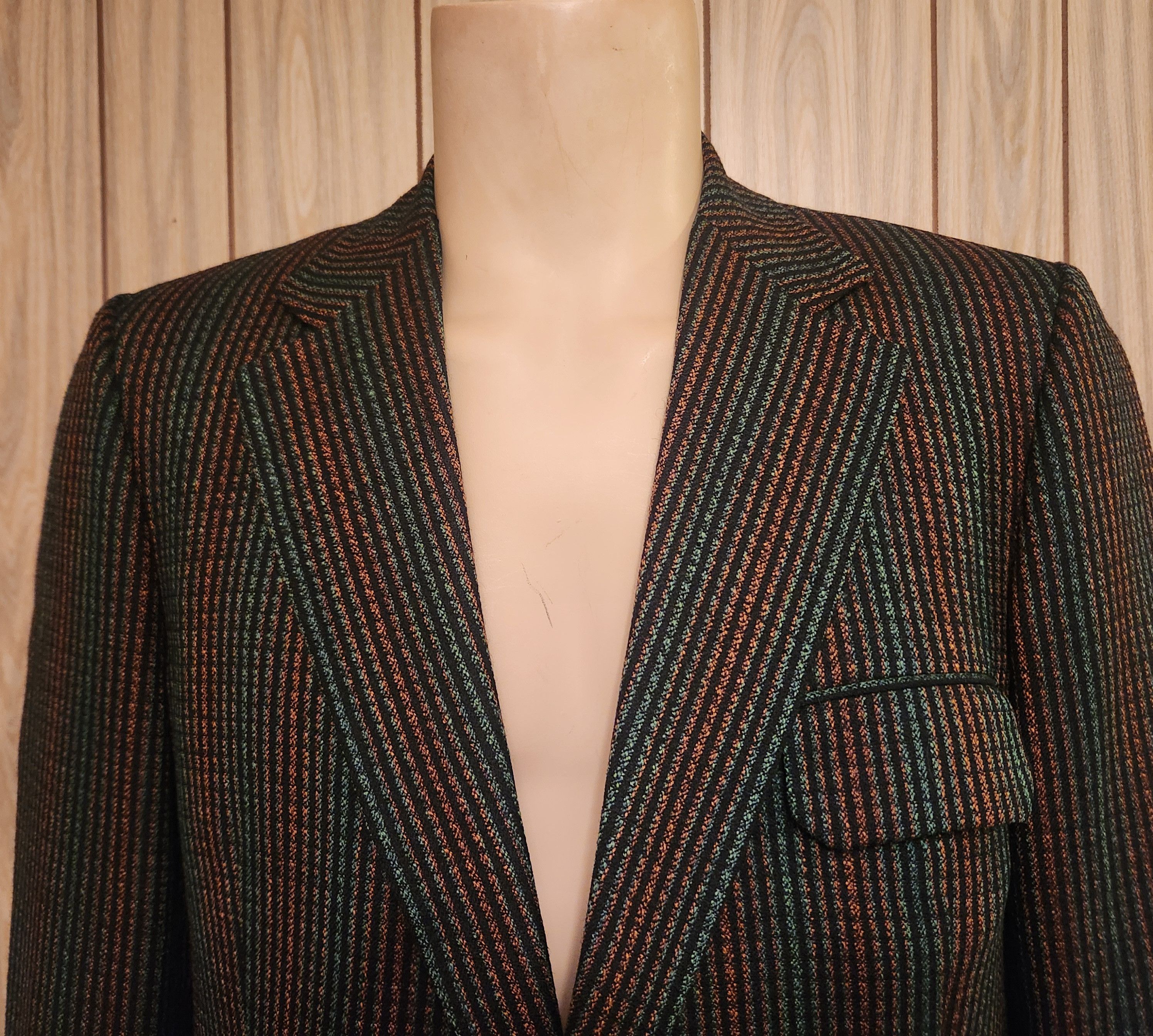 Vintage vintage sport coat 41R custom mod Hollywood 1960s Size 40R - 3 Thumbnail