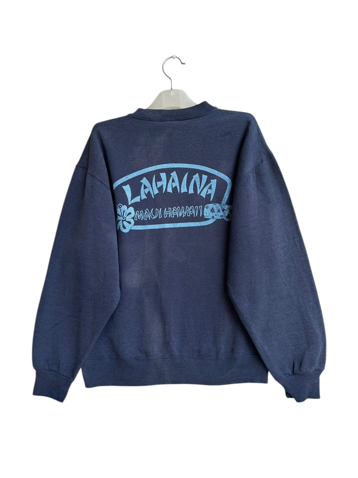 Jerzees Vintage 90s Lahaina Maui Hawaii Surf Sun Faded Sweatshirt Size US M / EU 48-50 / 2 - 1 Thumbnail