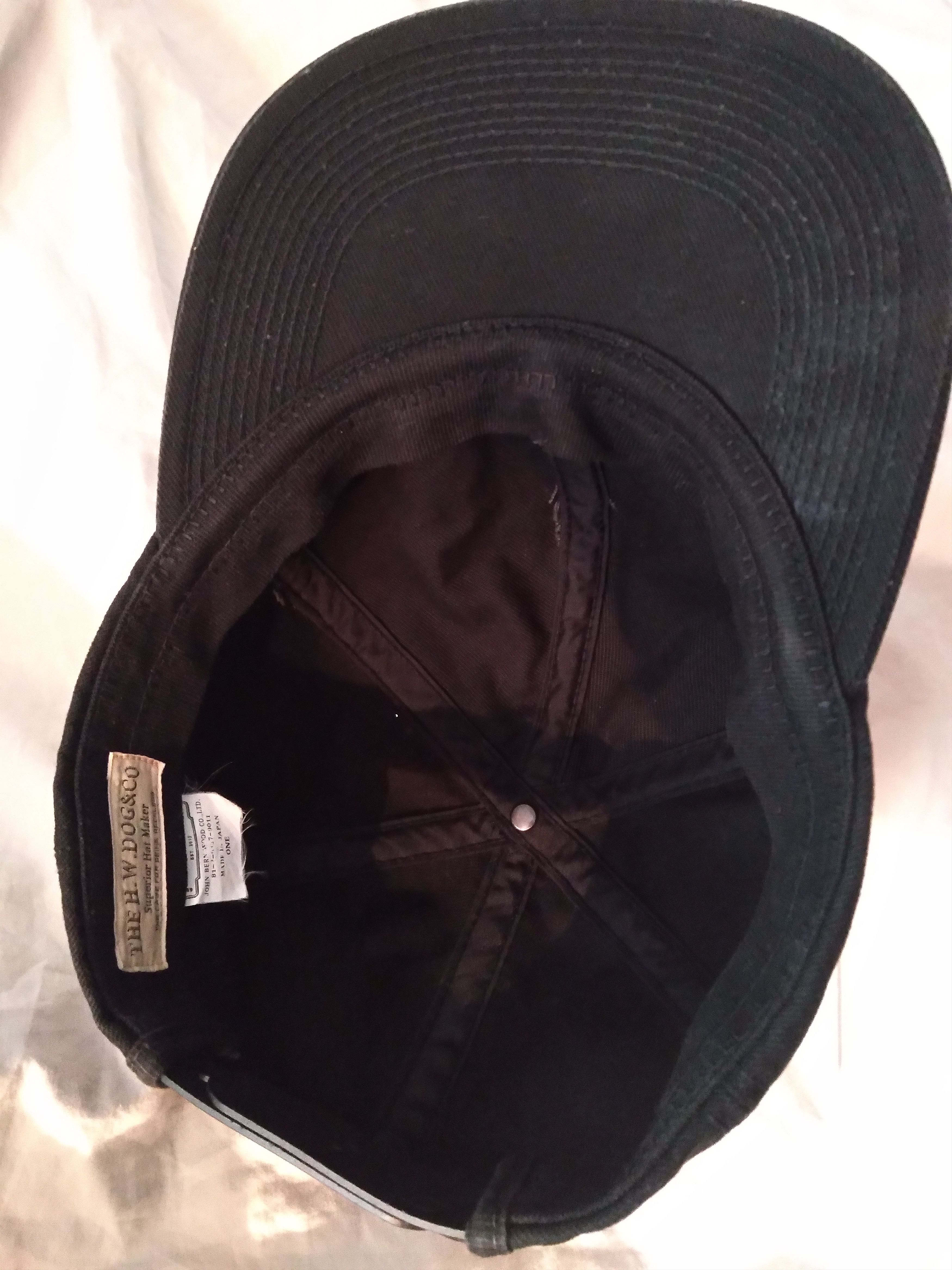 THE H.W.DOG&CO. Cotton Twill Snapback Hat Cap Japan Black Size ONE SIZE - 5 Thumbnail
