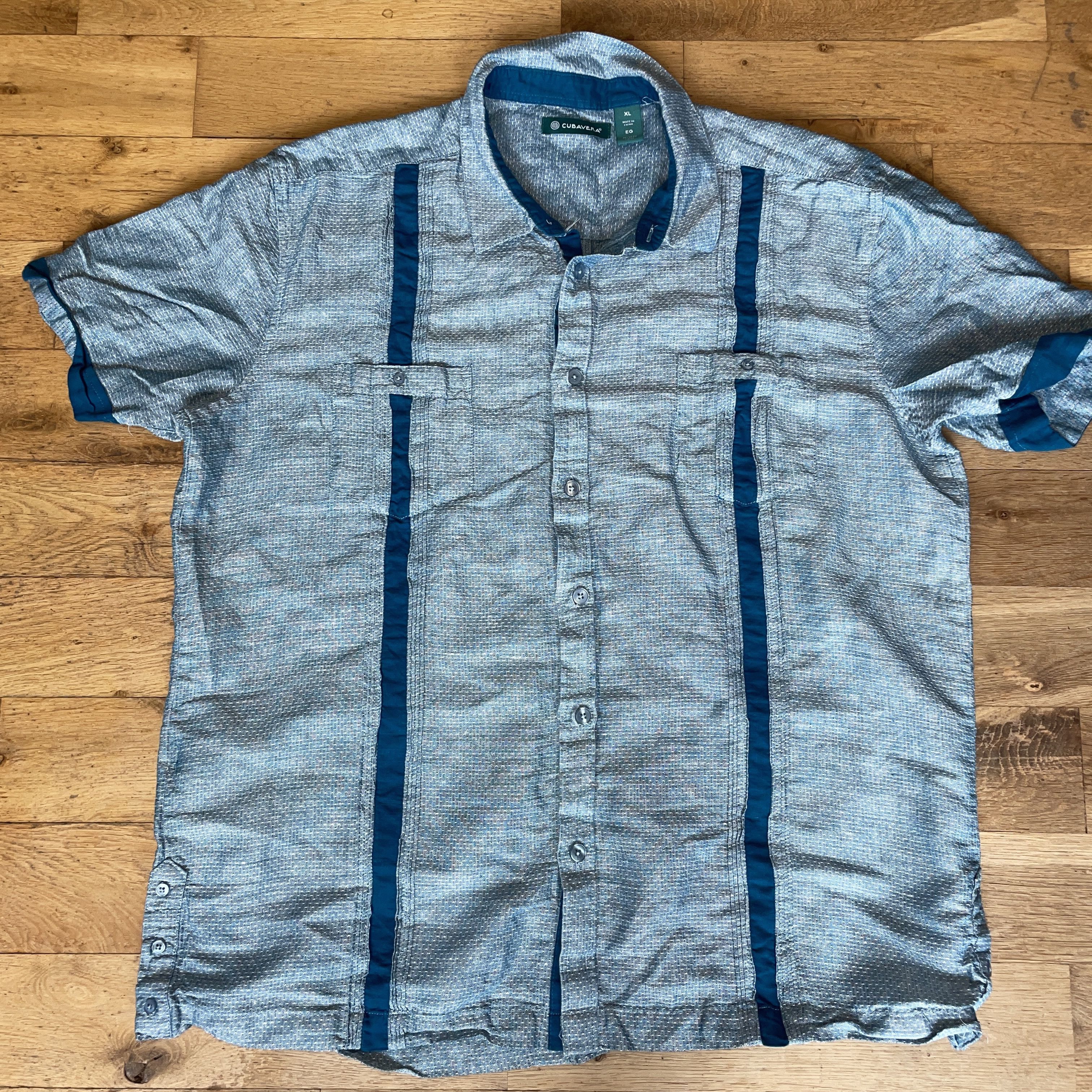Cubavera Cubavera Men's Fashionable Shirt 60% Linen Sleeve Size XL Size US XL / EU 56 / 4 - 1 Thumbnail