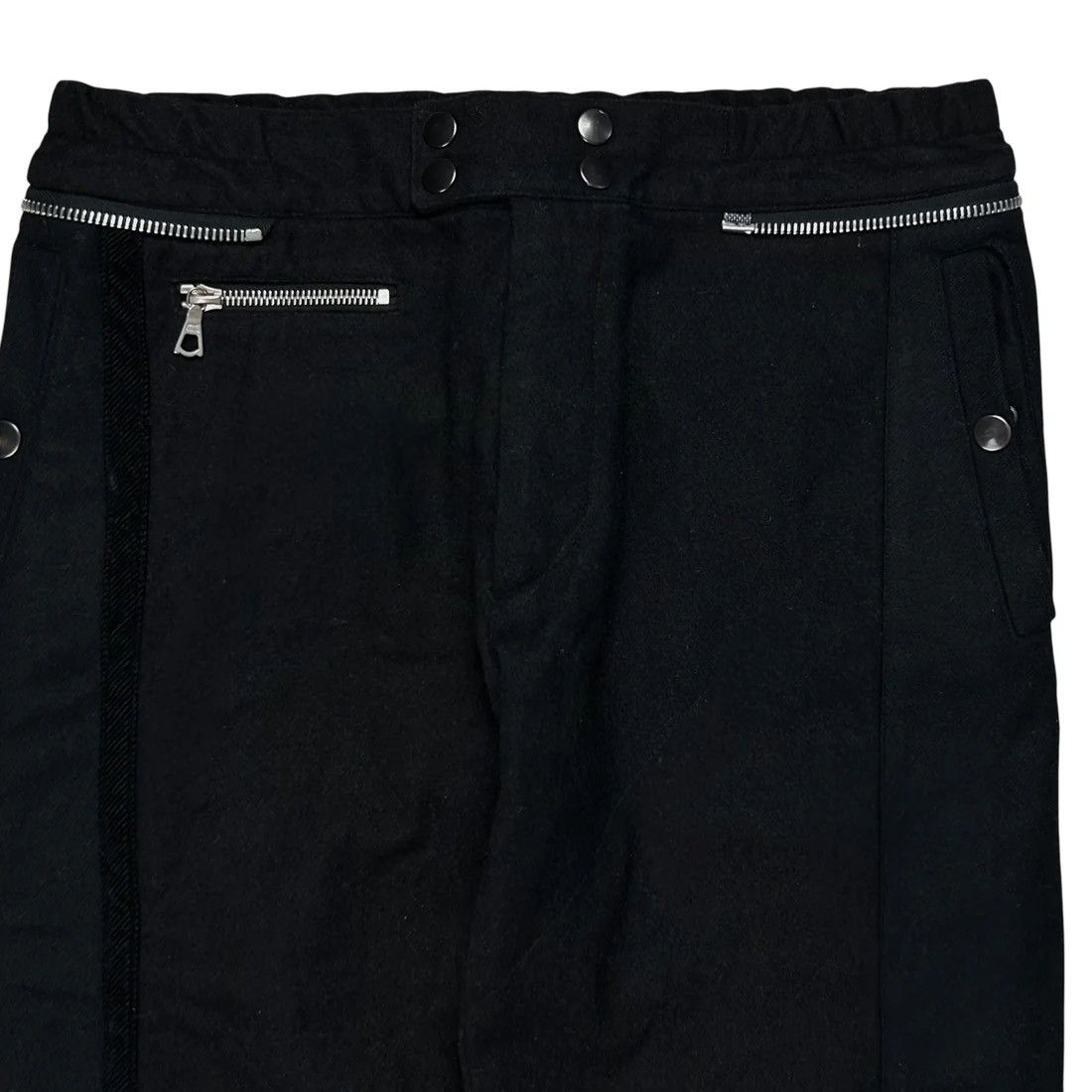 Dries Van Noten Dries Van Noten Moto Multi Zip Wool Pants - AW14 Size US 30 / EU 46 - 4 Thumbnail