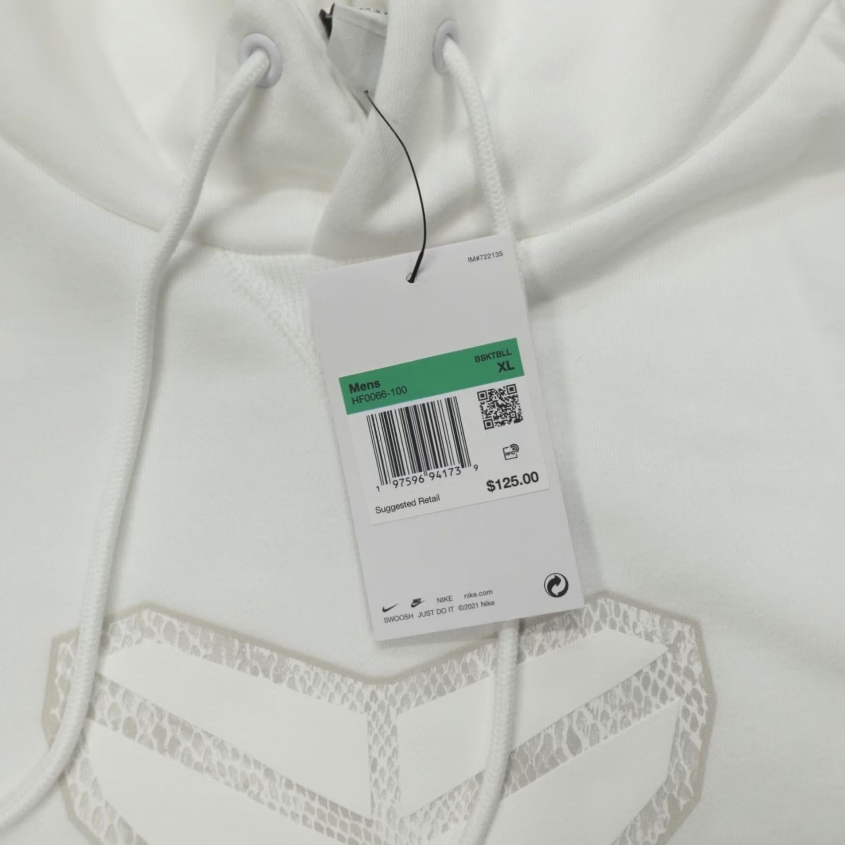 Nike Nike Kobe 'Halo' Pullover Hoodie Dri-FIT White Mens XL HF0066-100 Size US XL / EU 56 / 4 - 3 Thumbnail