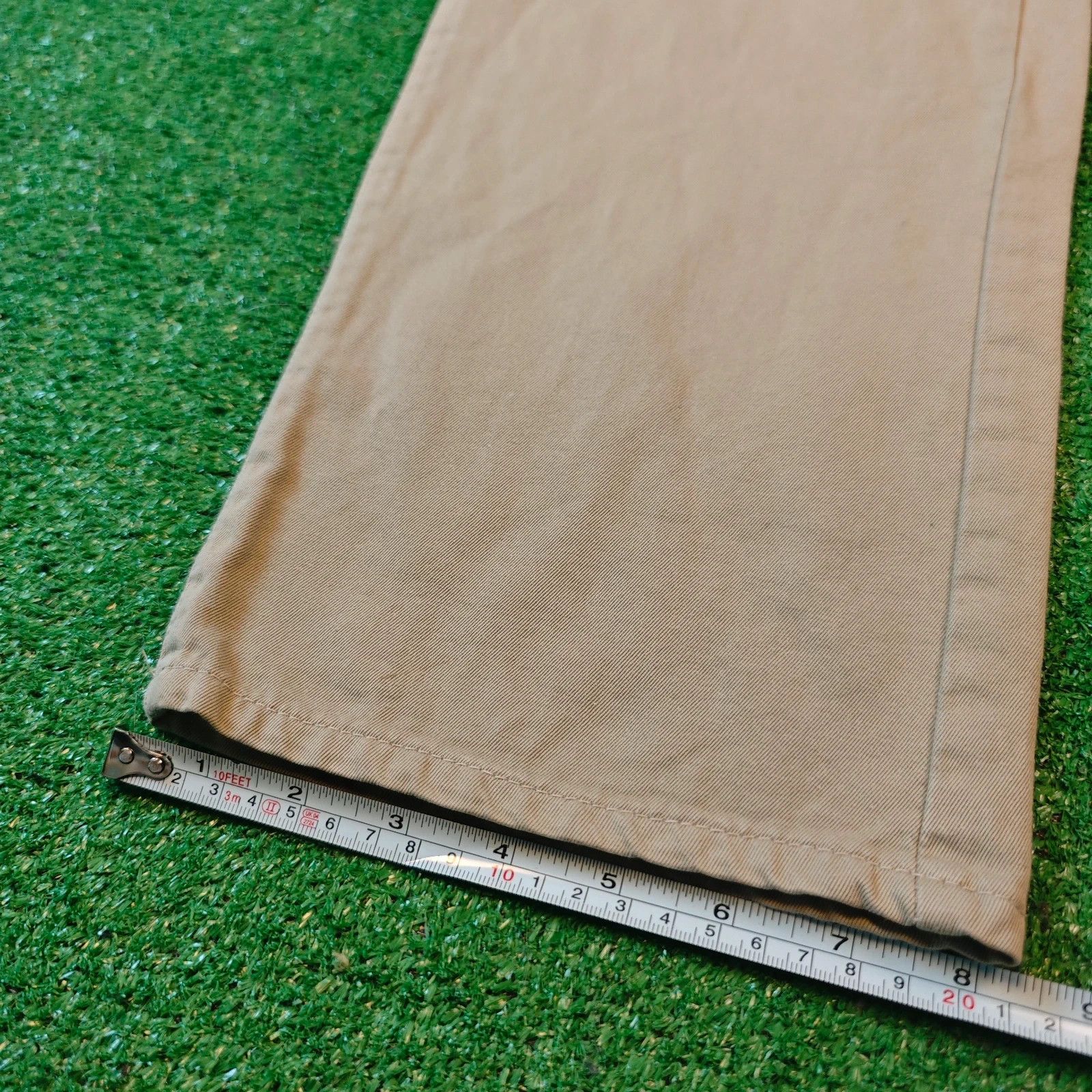 Hugo Boss Vintage Hugo Boss Pants Mens 36x34 Beige Straight Baggy Size US 36 / EU 52 - 8 Thumbnail