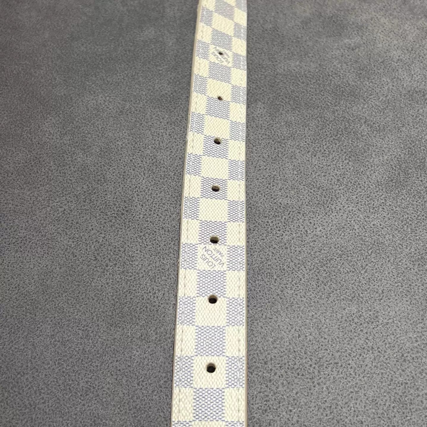 Louis Vuitton LOUIS VUITTON White Damier Belt 80 99 New Size ONE SIZE - 5 Thumbnail