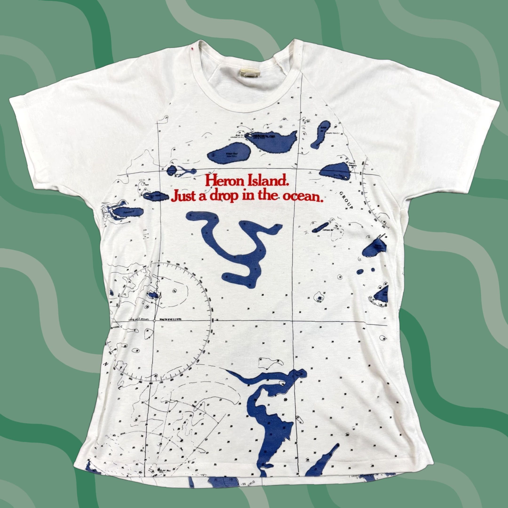 Nautica VINTAGE Radford Shirt Mens Small White Nautical Map Graphic Tee Size US S / EU 44-46 / 1 - 1 Thumbnail