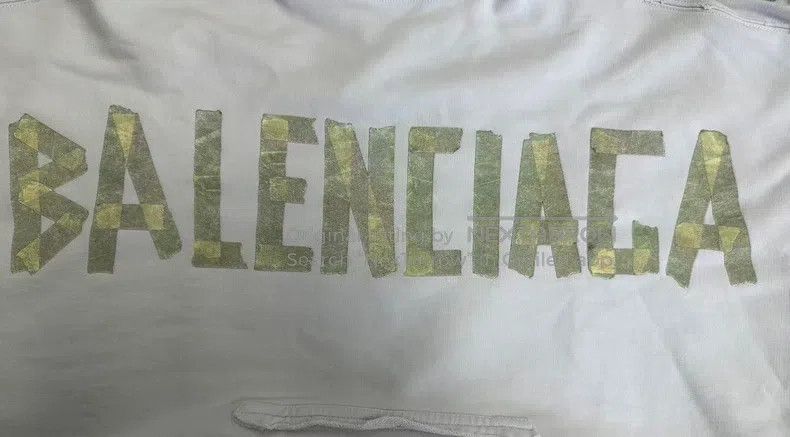 Balenciaga Balenciaga Ripped Letter Printed Hooded Sweatshirt Size US S / EU 44-46 / 1 - 3 Thumbnail