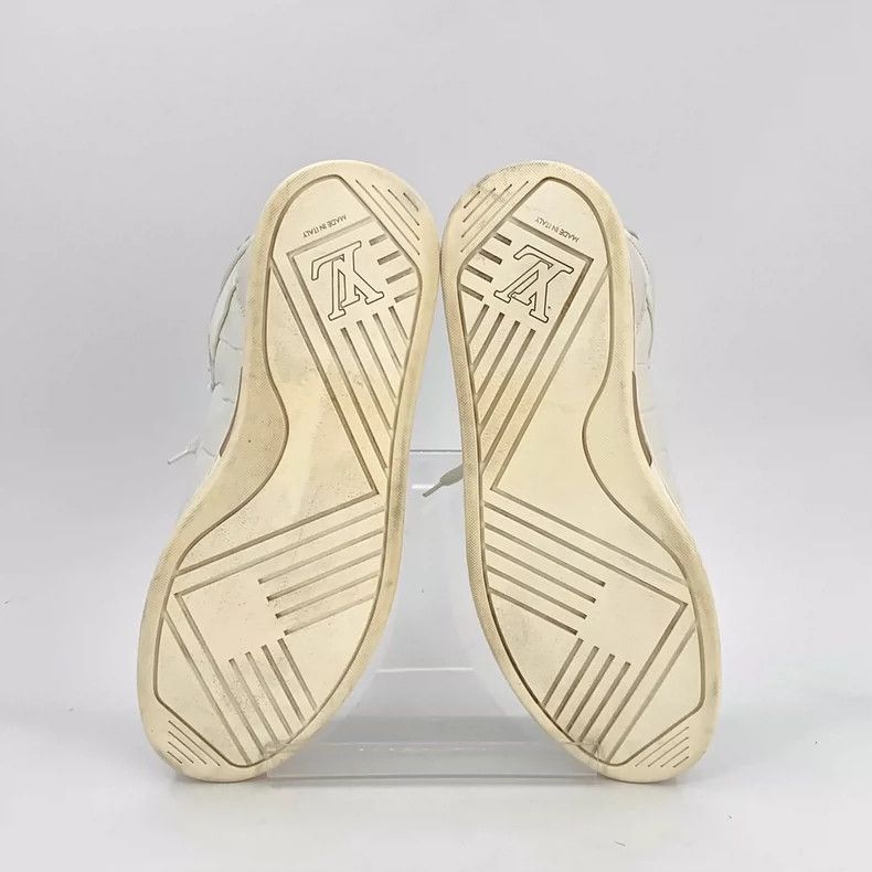 Louis Vuitton Louis Vuitton White alligator leather lace-up casual high- Size US 7 / EU 40 - 5 Thumbnail
