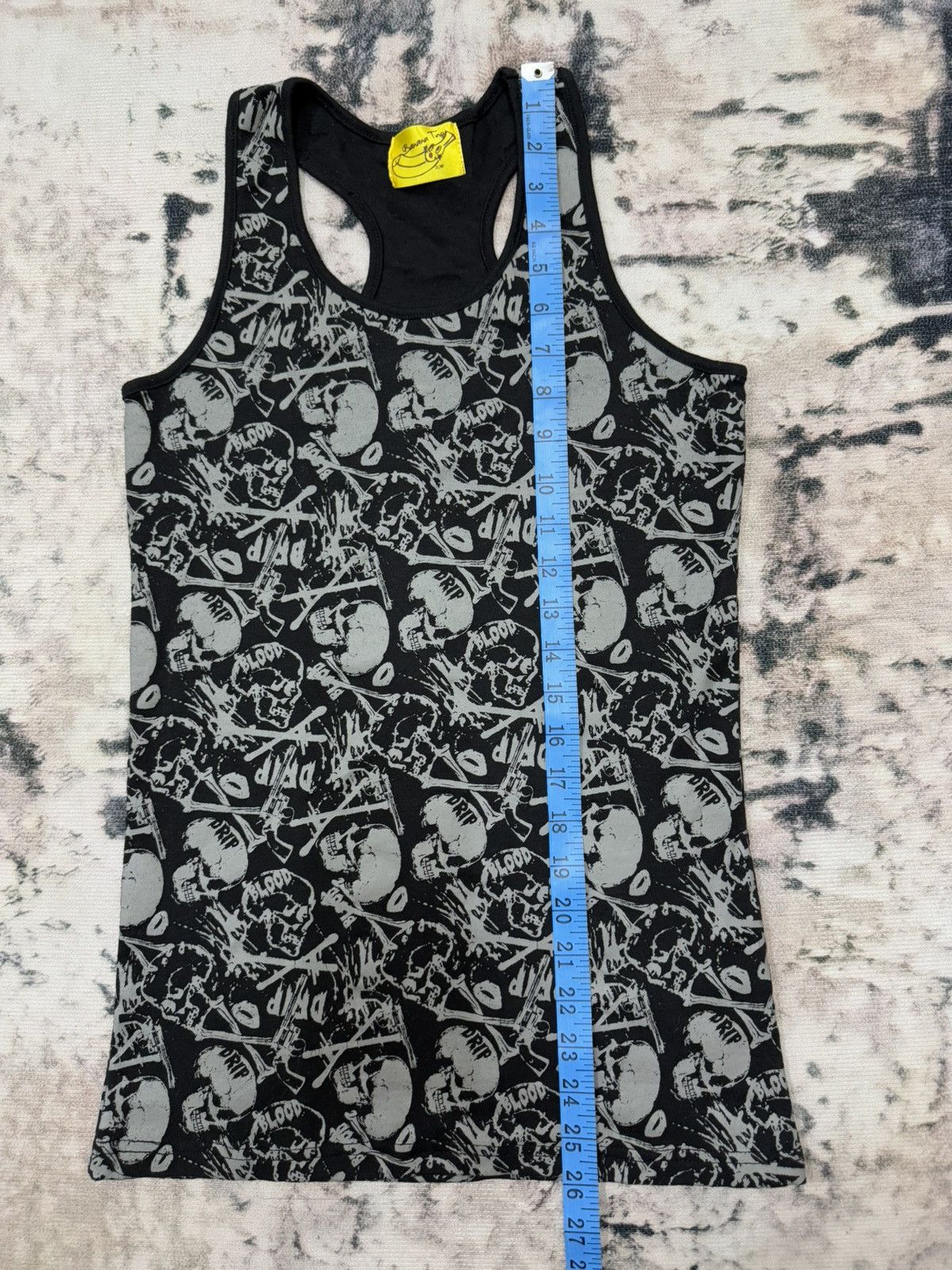 Japanese Brand Banana Trip Skull Overprint Tank Top Shirt Size US XS / EU 42 / 0 - 12 Thumbnail