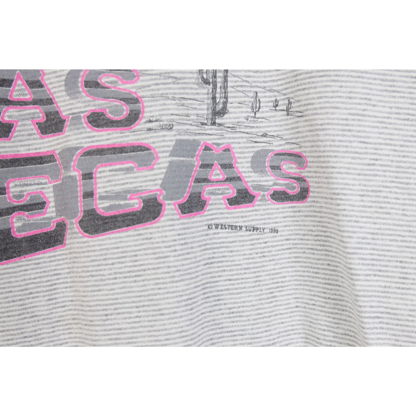 Vintage Vintage 1990 Las Vegas Western Supply Graphic T-shirt Tee Size US XL / EU 56 / 4 - 5 Thumbnail