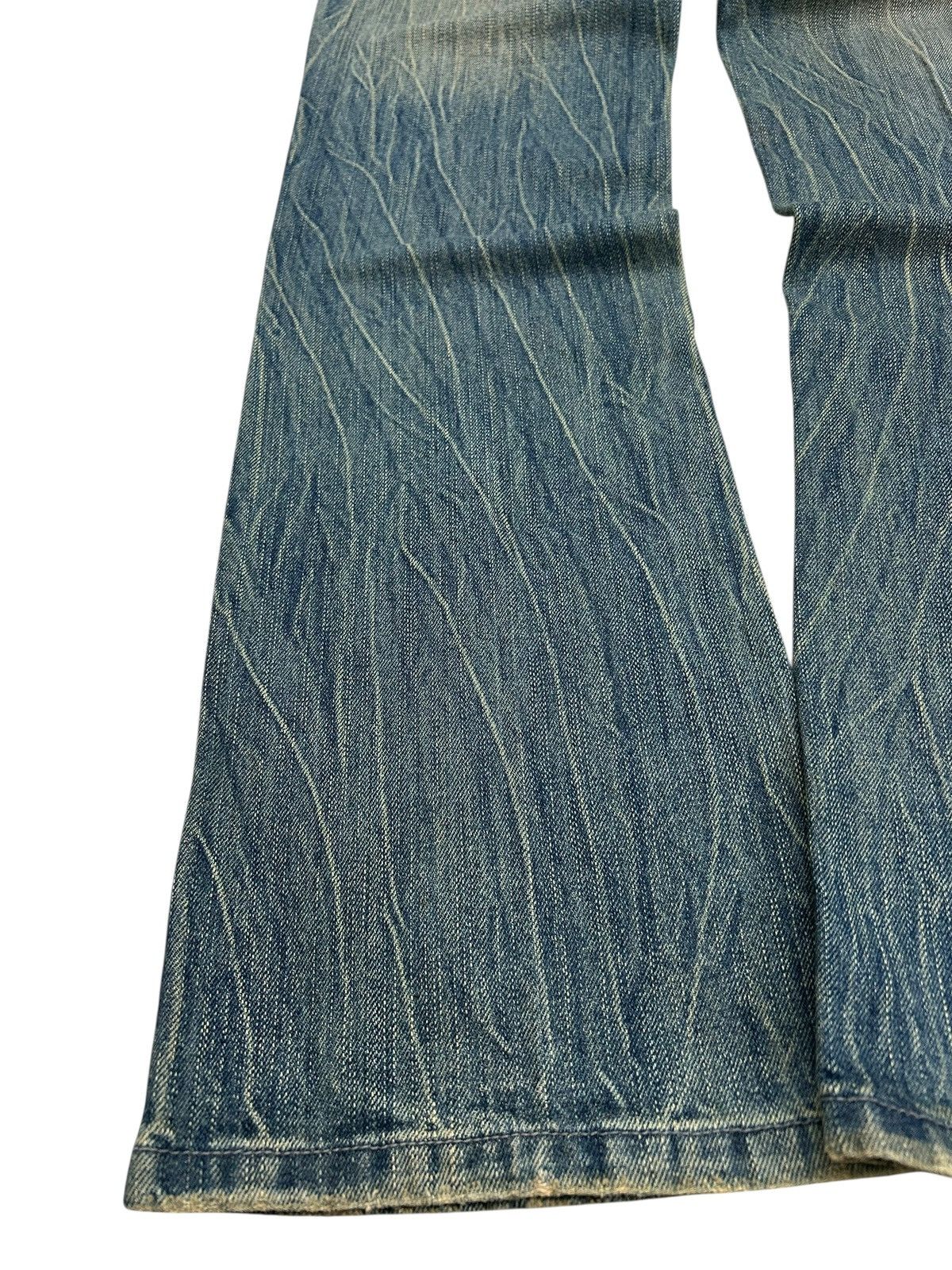 Hysteric Glamour × Japanese Brand × Le Grande Bleu (L.G.B.) Japanese Brand Jean Washed Blue Way Jean Zigzag Boro Pcoket Size US 31 - 16 Thumbnail
