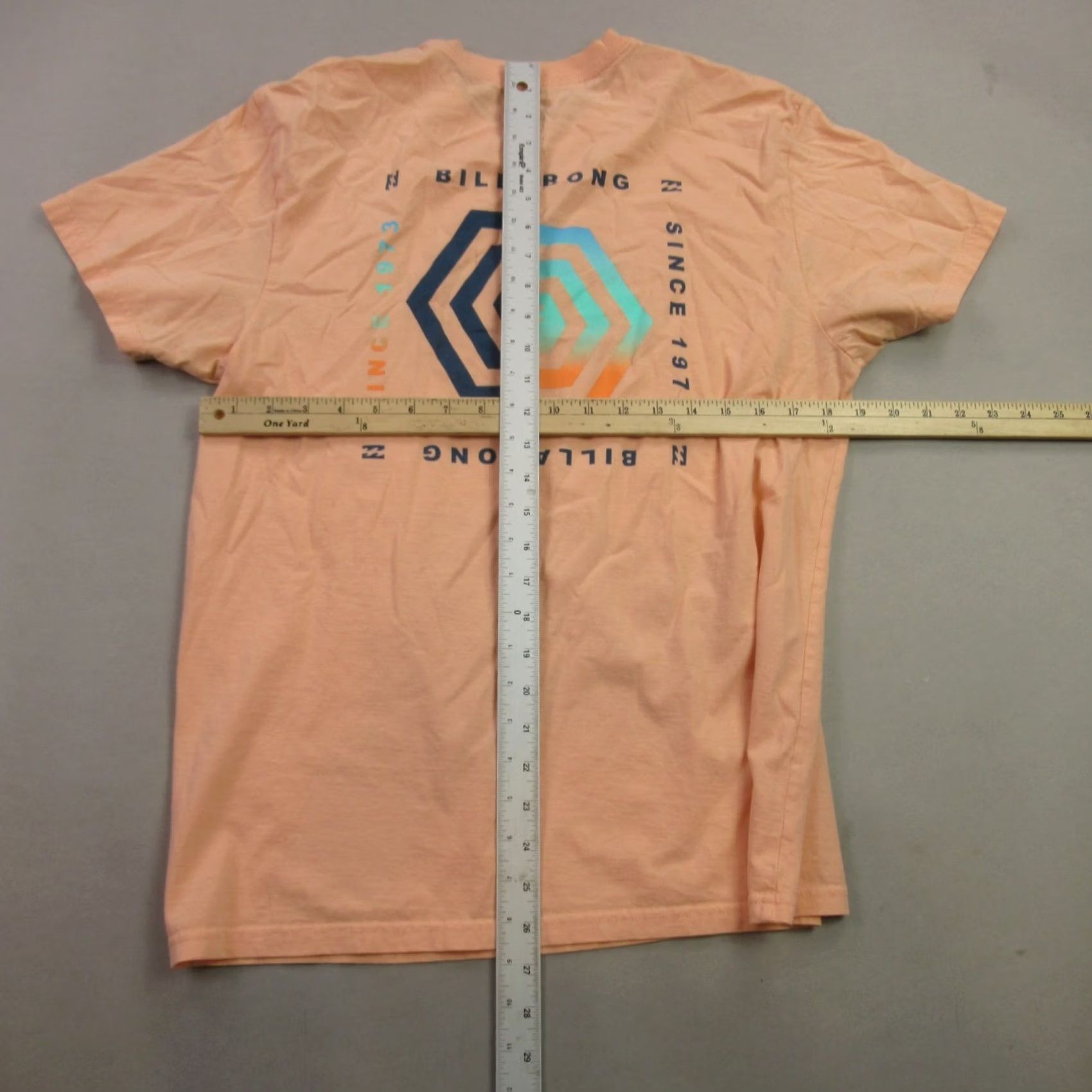 Billabong Billabong Shirt Mens Medium Short Sleeve Crew Neck Lightweight Orange Shirt Size US M / EU 48-50 / 2 - 6 Thumbnail