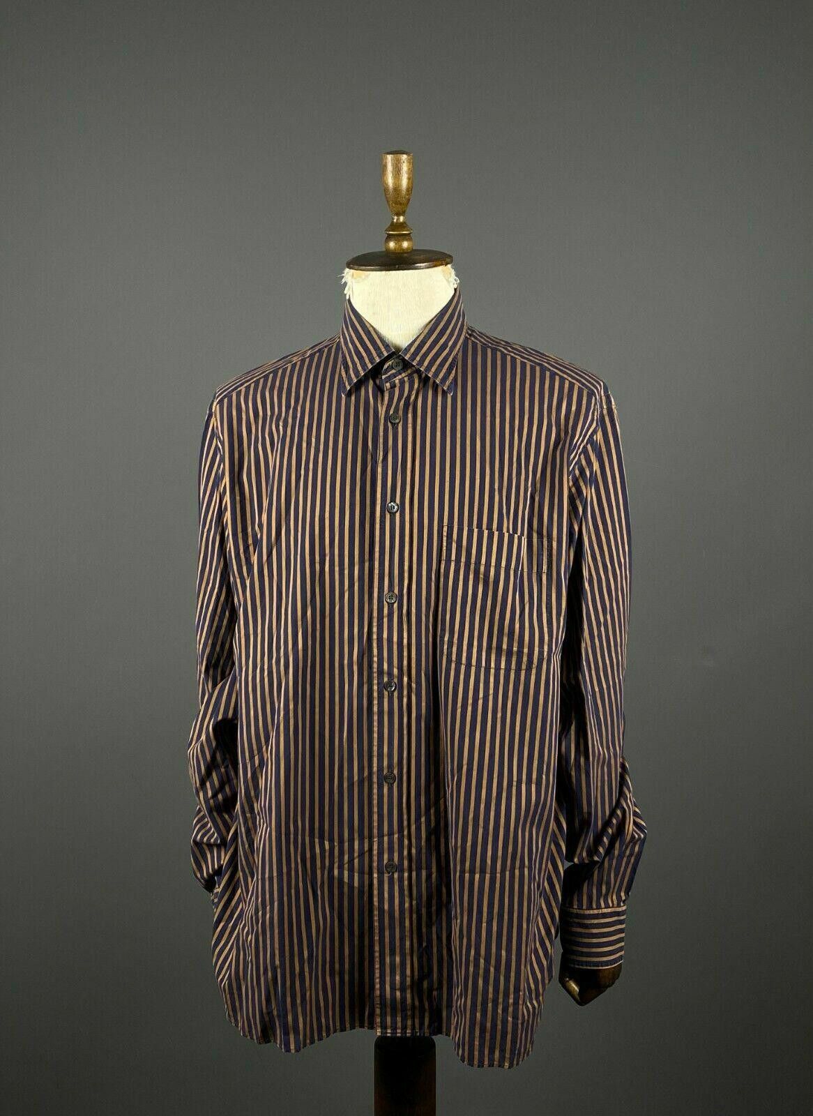Brioni Men Brioni Stripe One Pocket Button Up Dress Shirt Size US M / EU 48-50 / 2 - 1 Thumbnail