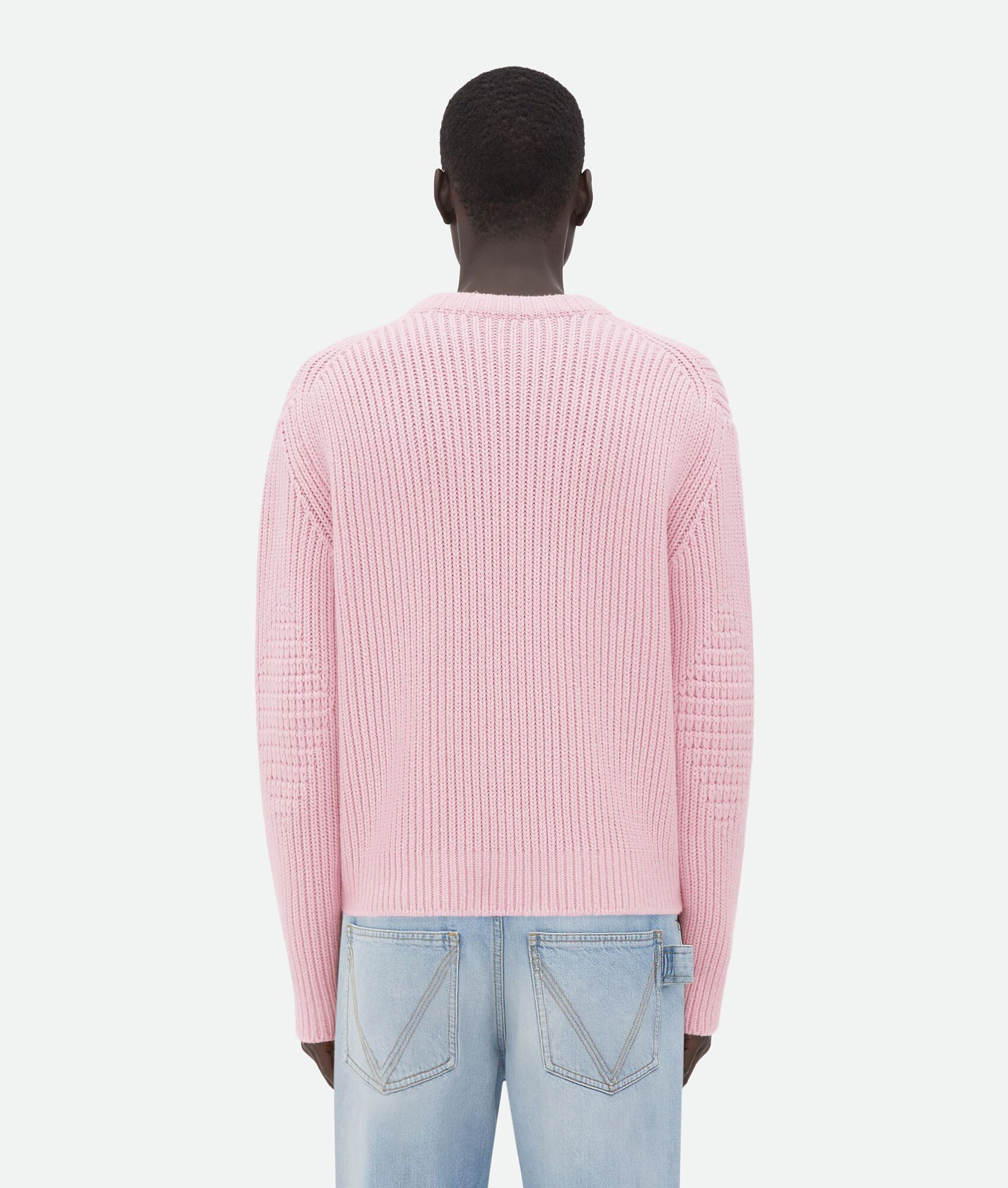 Bottega Veneta o1bcso1str0225 Heavy Wool And Cashmere Sweater in Light Pink Size US XS / EU 42 / 0 - 2 Thumbnail