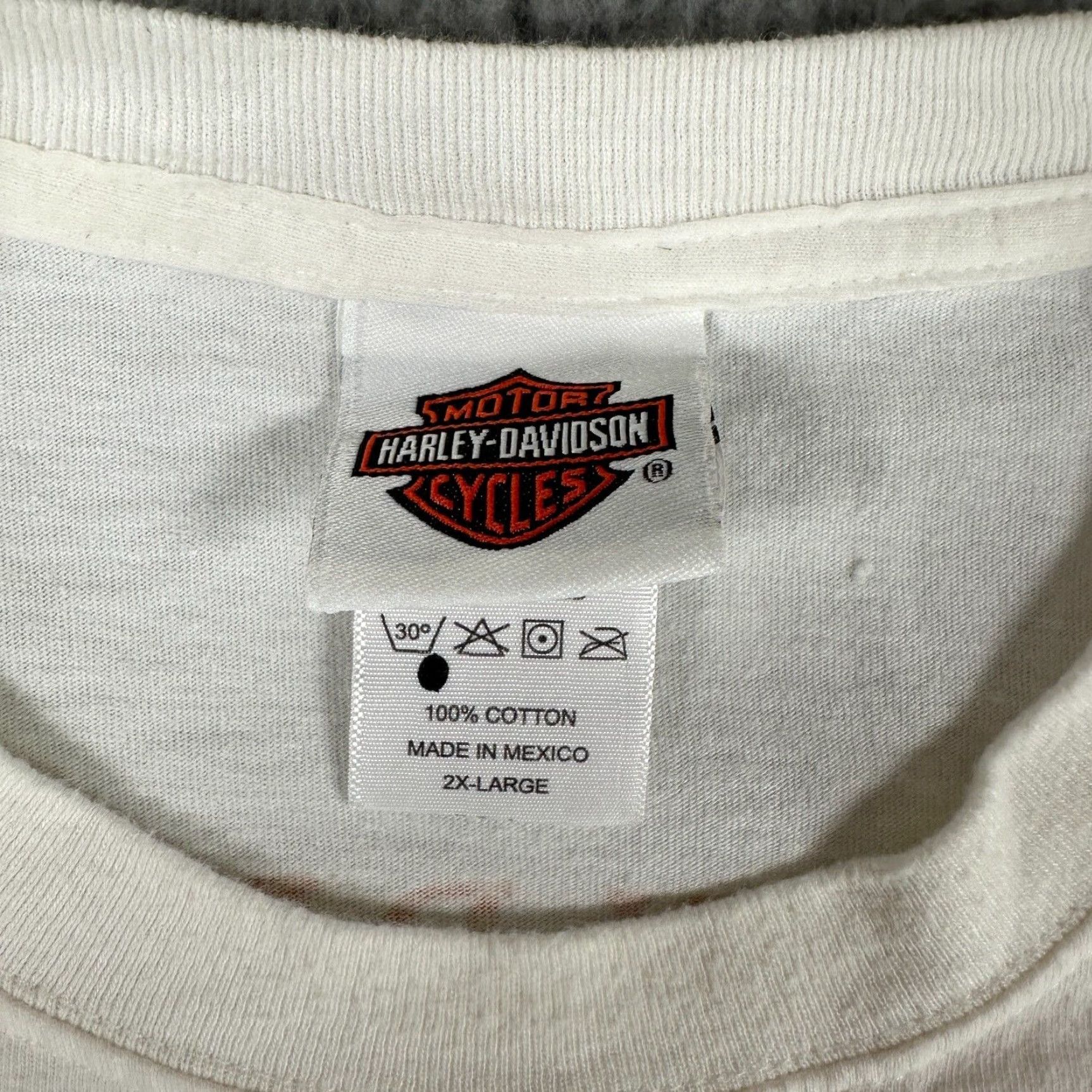 Harley Davidson Harley-Davidson Shirt Mens 2XL Beige T-Shirt Short Sleeve Graphic Print 2008 Vintage Glendale CA Motorcycle Men Size US XXL / EU 58 / 5 - 6 Thumbnail