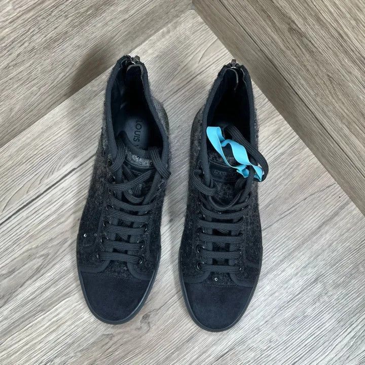 Louis Vuitton Louis Vuitton Felt Sequined High-Top Sneakers -2508 Size US 6 / IT 36 - 2 Thumbnail