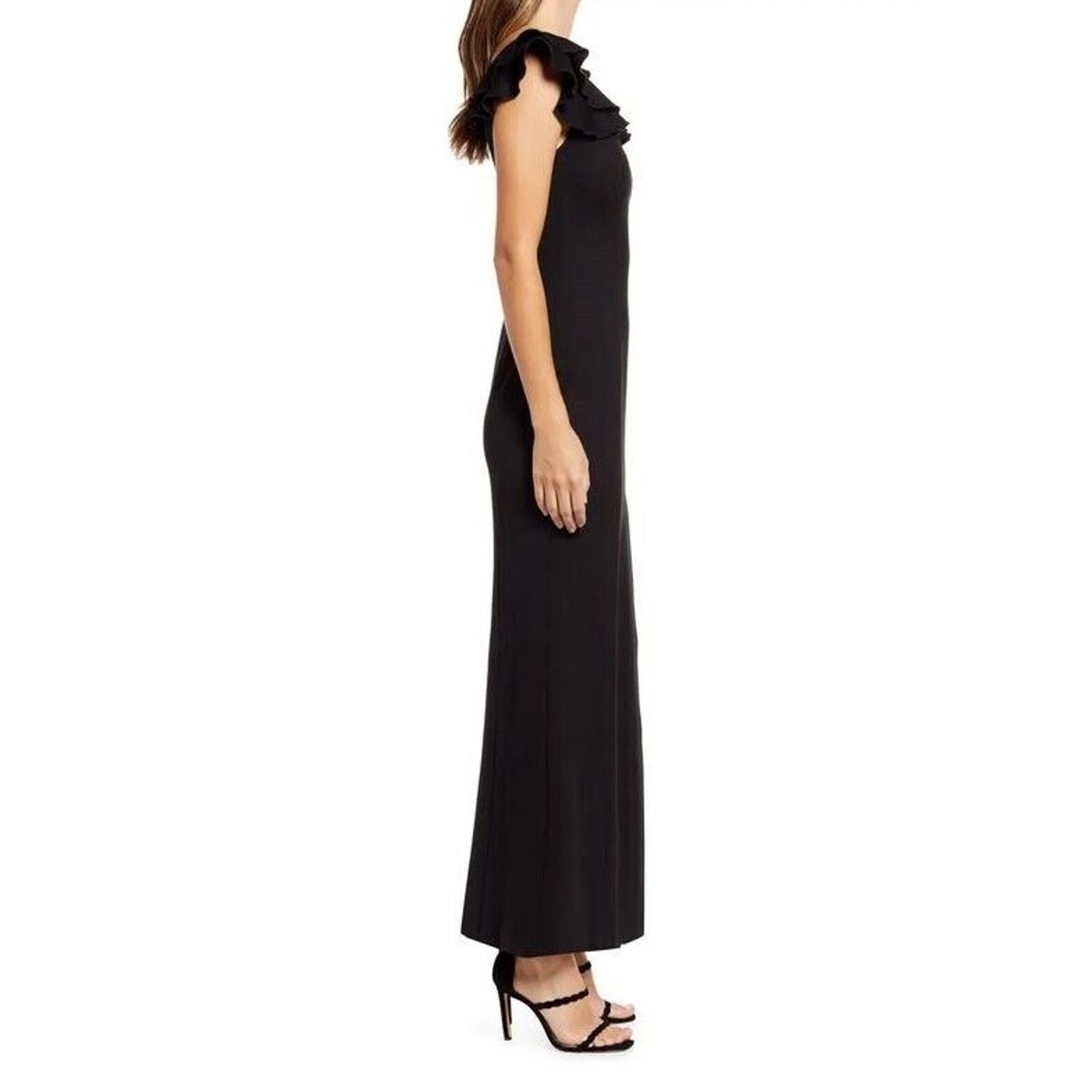 ELLIATT Elliatt Women Black Viscose Raja Maxi Evening Dress Size M Size M / US 6-8 / IT 42-44 - 3 Thumbnail